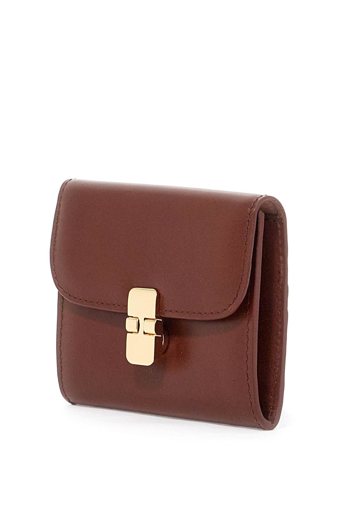 Shop Apc Compact Grace Wallet In Brown