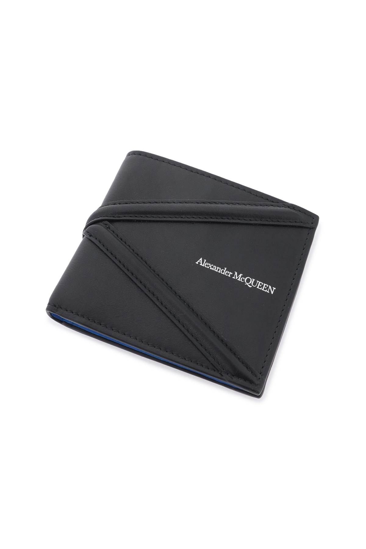 Shop Alexander Mcqueen Harness Bifold Wallet In Black