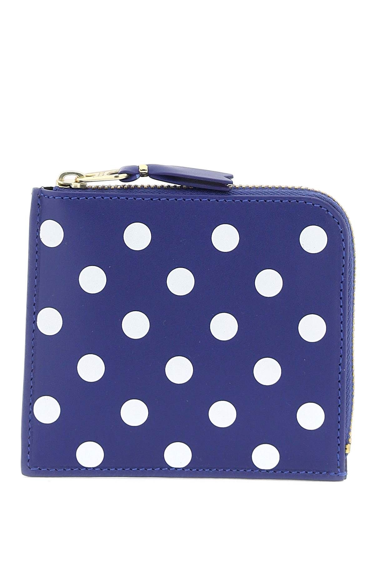 Shop Comme Des Garçons Polka Dots Wallet In Blue