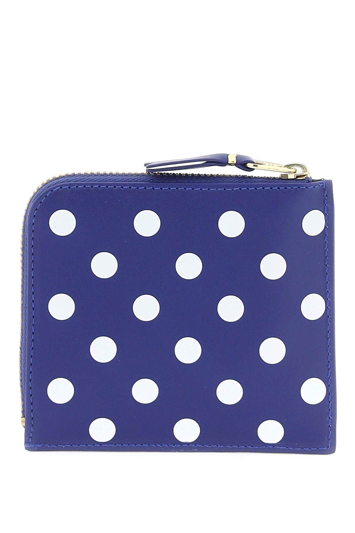 Shop Comme Des Garçons Polka Dots Wallet In Blue