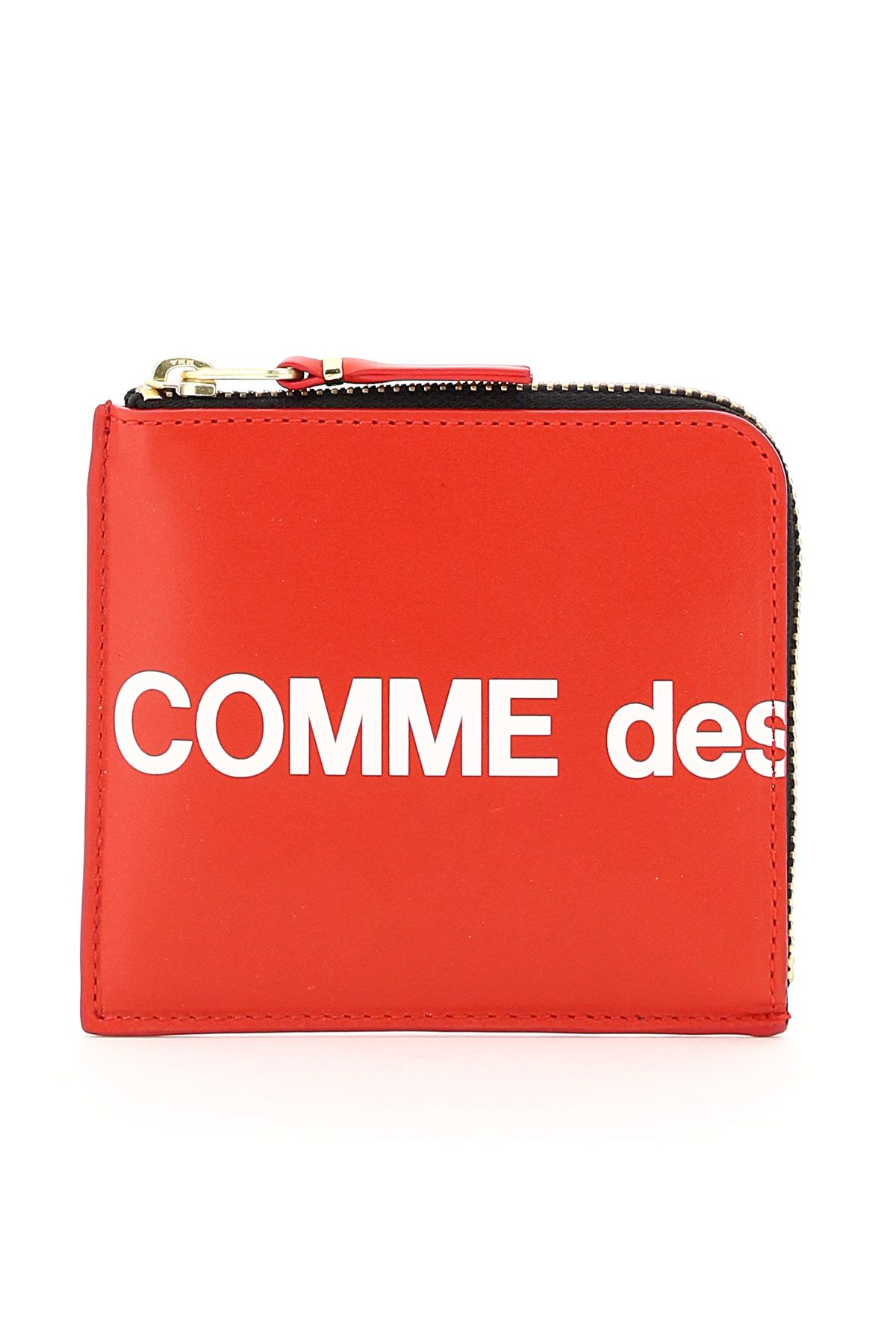 Shop Comme Des Garçons Huge Logo Wallet In Red