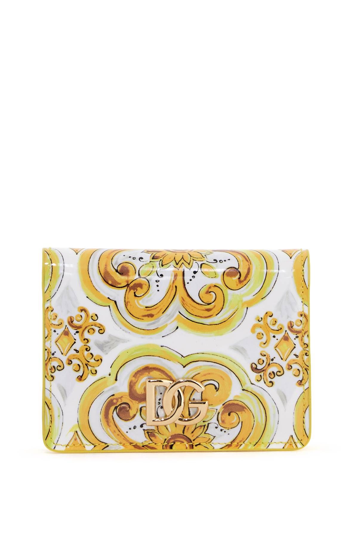 Shop Dolce & Gabbana Continental 3.5 Wallet With In Yellow