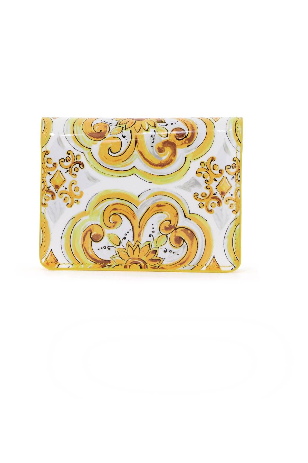 Shop Dolce & Gabbana Continental 3.5 Wallet With In Yellow