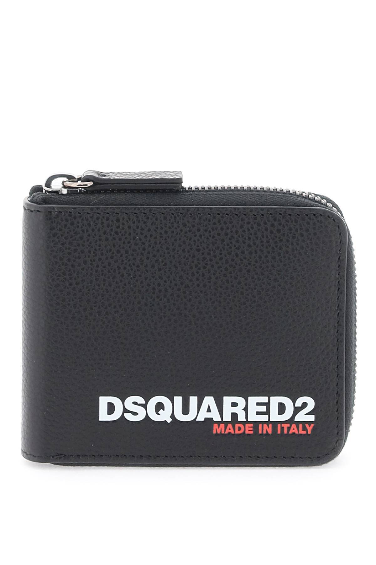 Shop Dsquared2 Ino  Bobino Zip Around Wallet In Black