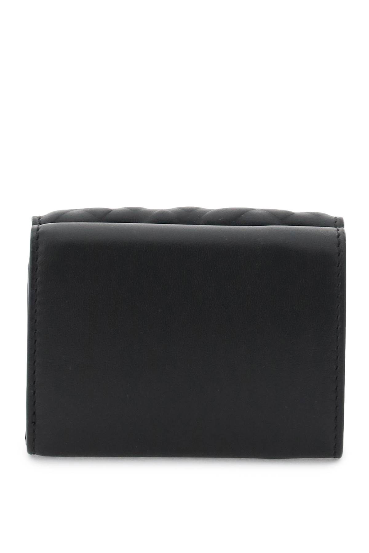 Shop Fendi Tri-fold Micro Wallet In Black