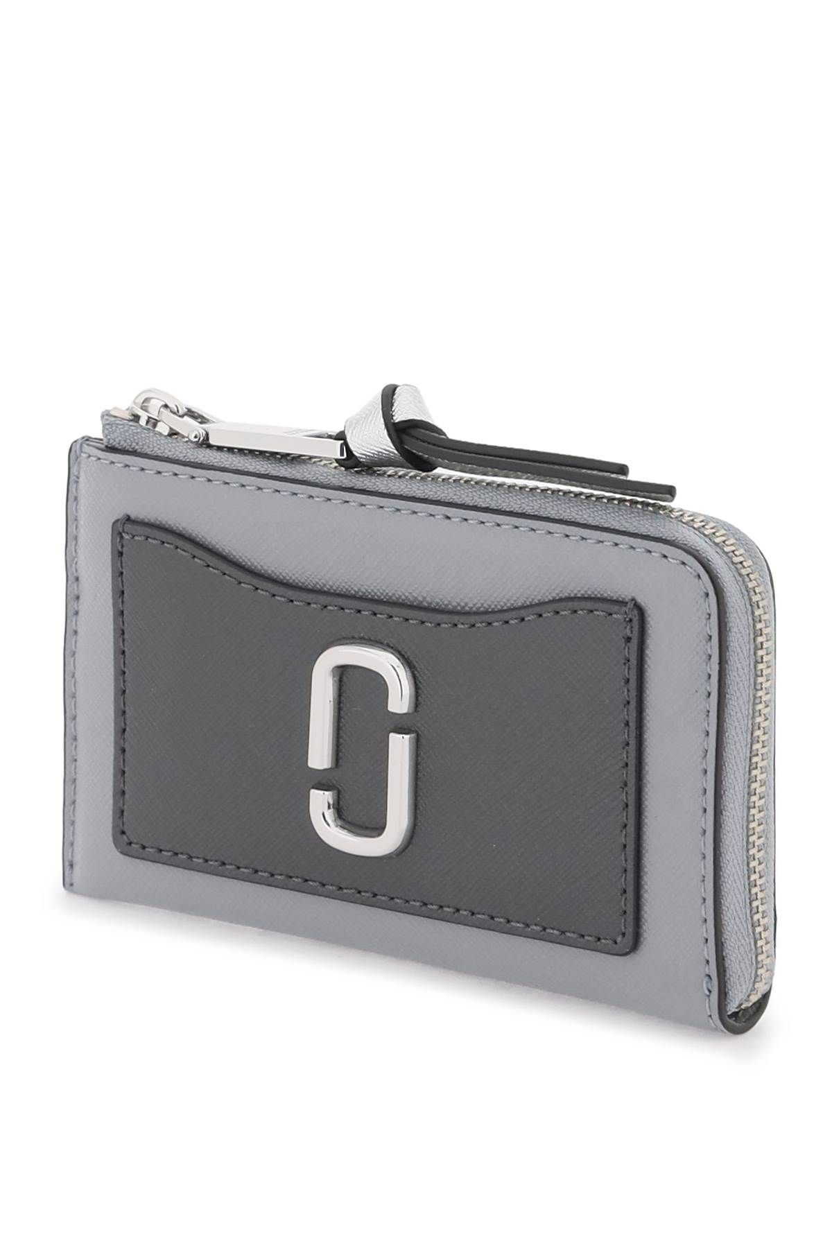 Shop Marc Jacobs The Utility Snapshot Top Zip Multi Wallet In Grey,black