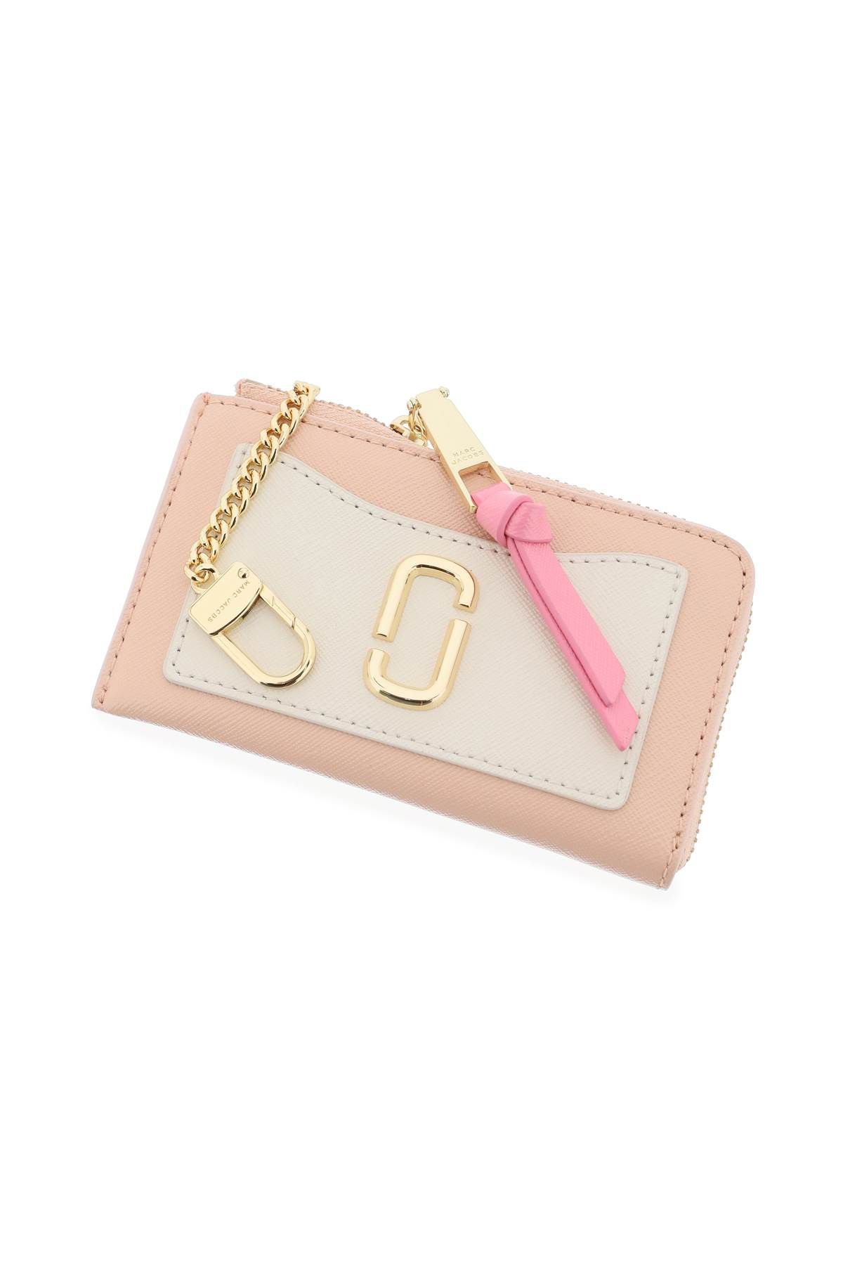 Shop Marc Jacobs The Utility Snapshot Top Zip Multi Wallet In Neutro,pink