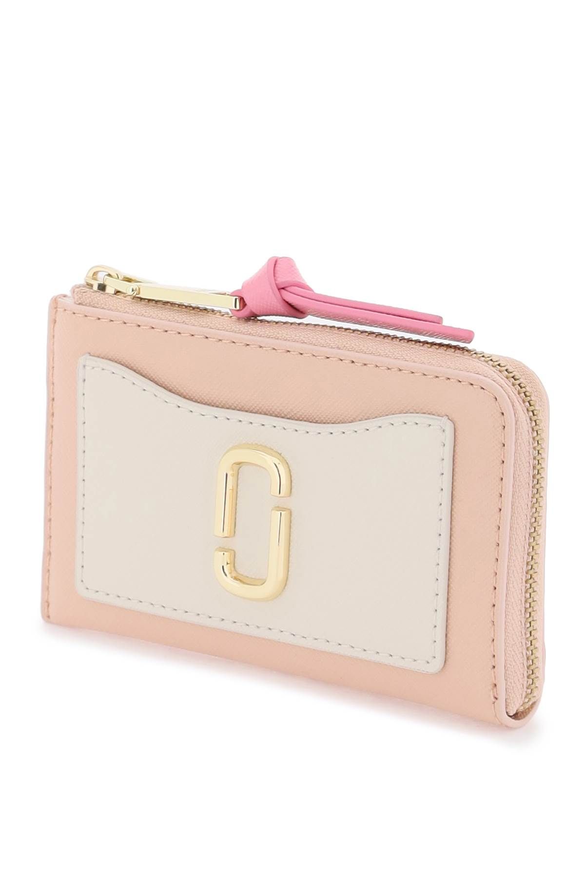 Shop Marc Jacobs The Utility Snapshot Top Zip Multi Wallet In Neutro,pink