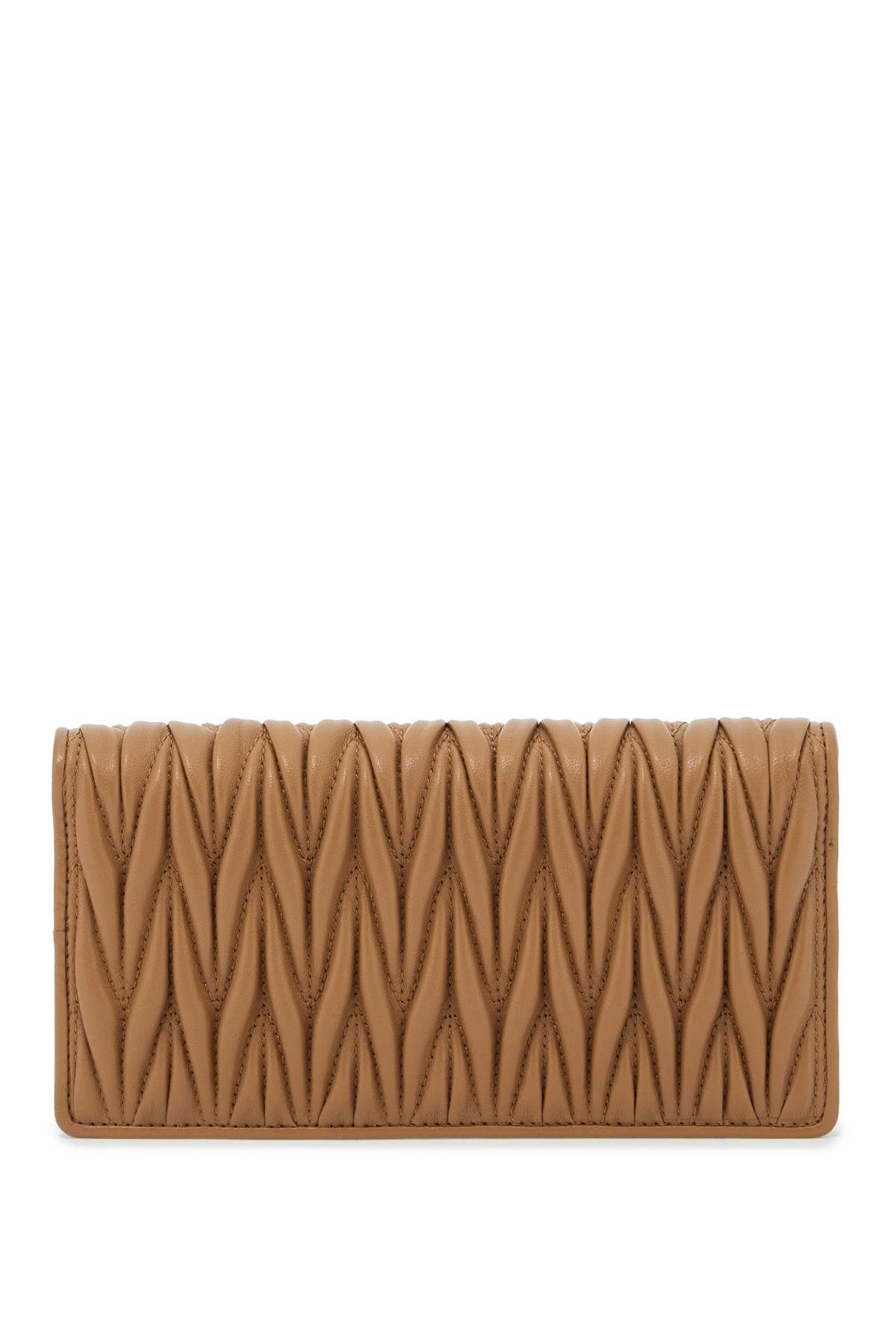 Shop Miu Miu Large Matelassé Nappa In Brown