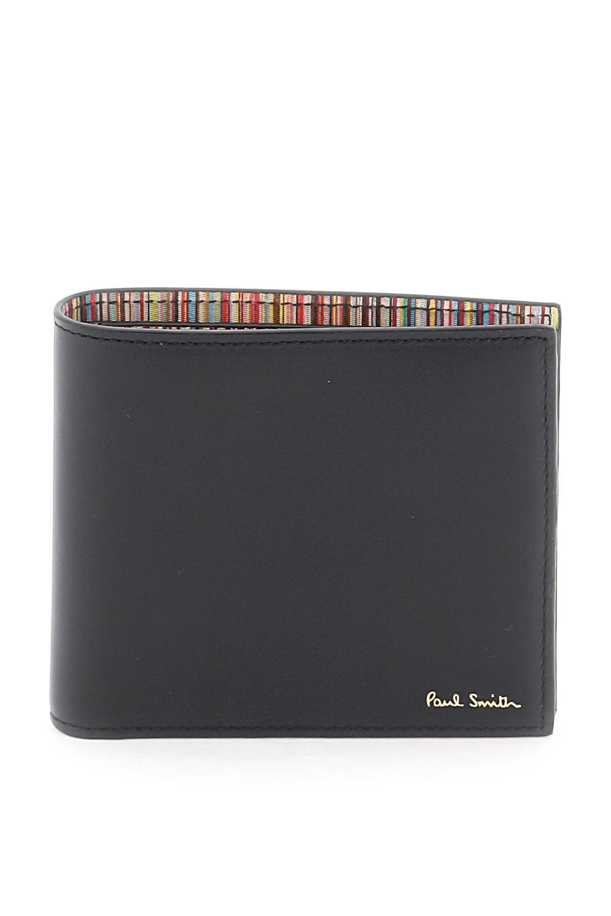 Shop Paul Smith Signature Stripe Bifold Wallet In Black