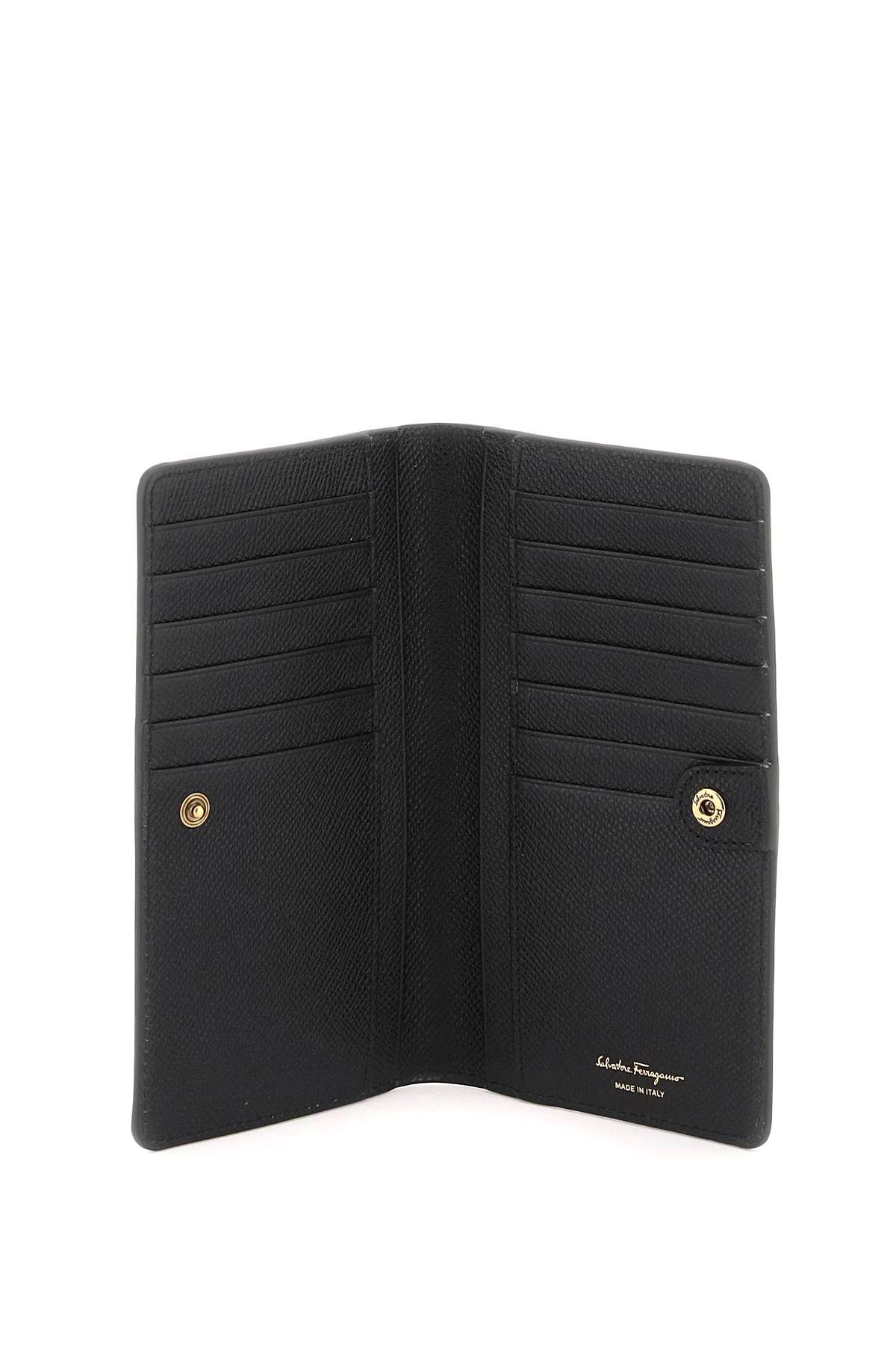 Shop Ferragamo Gancini Wallet In Black