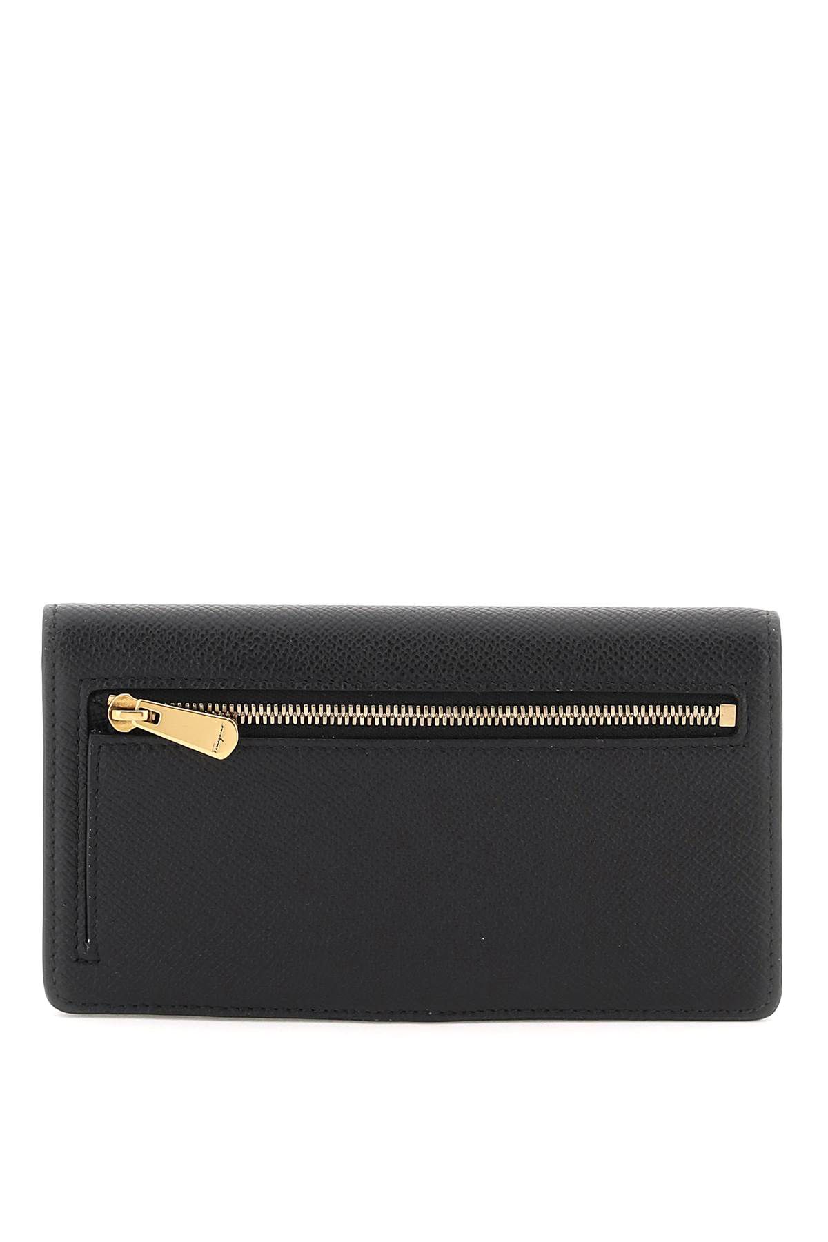 Shop Ferragamo Gancini Wallet In Black