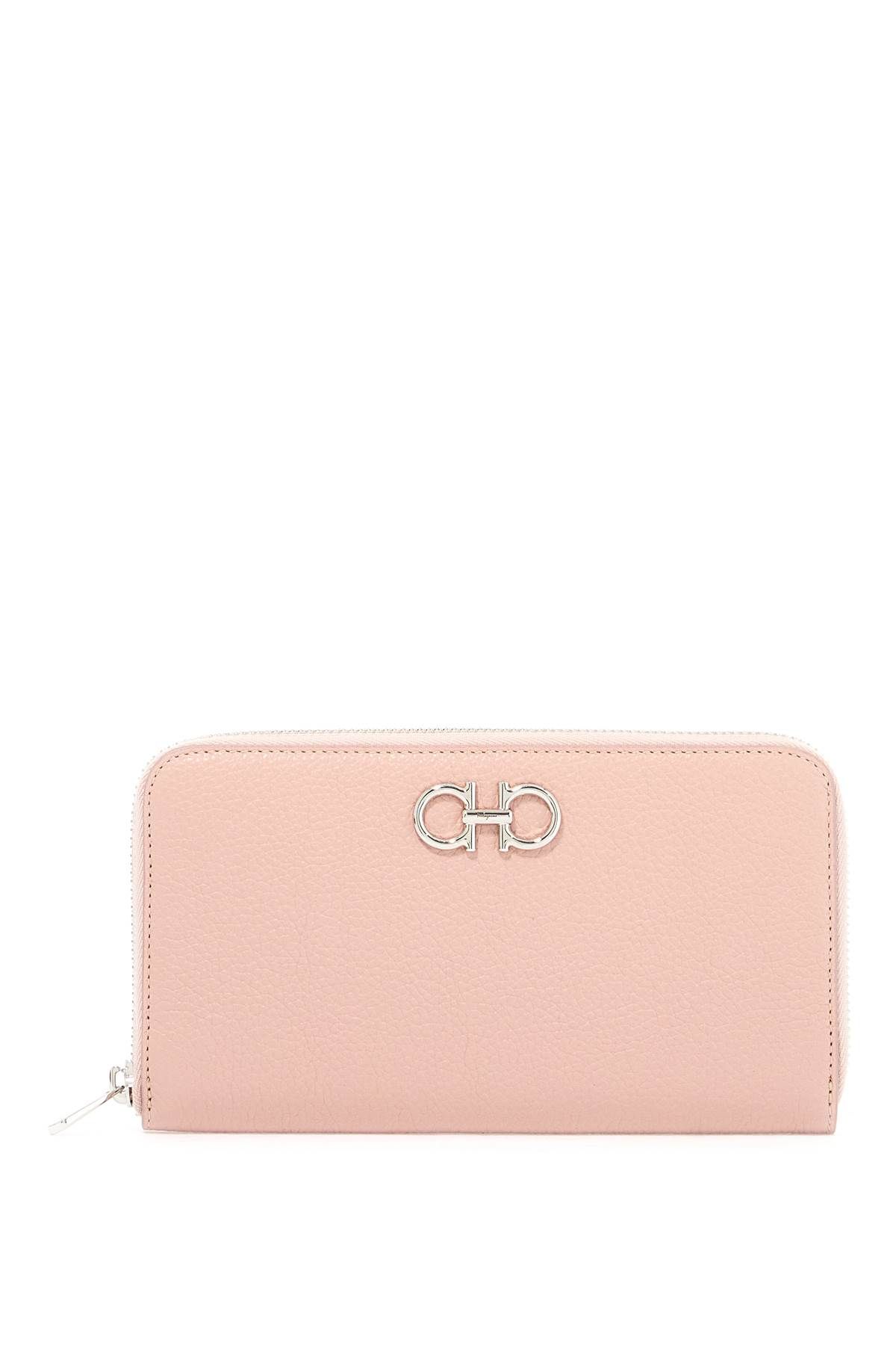 Shop Ferragamo Continental Gancini In Pink