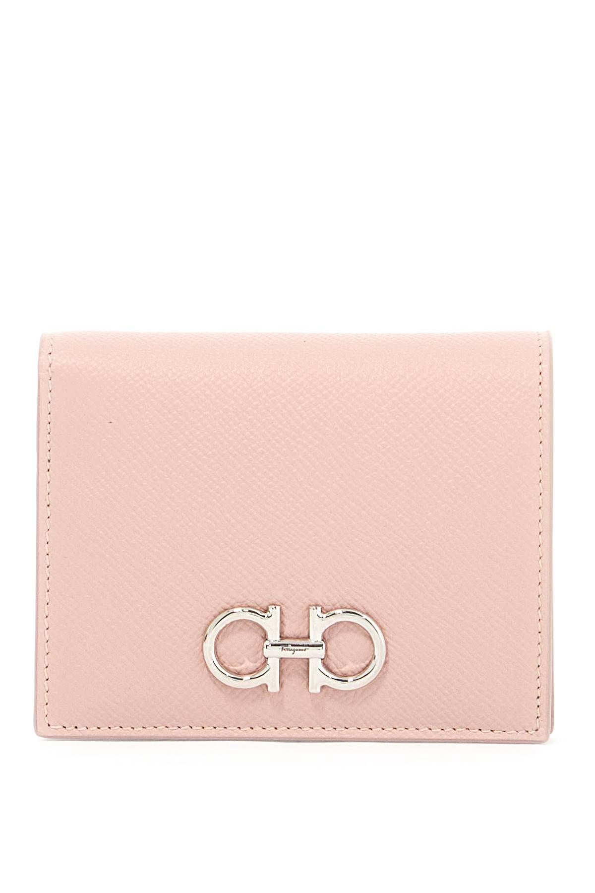 Shop Ferragamo Compact Gancini Wallet In Pink