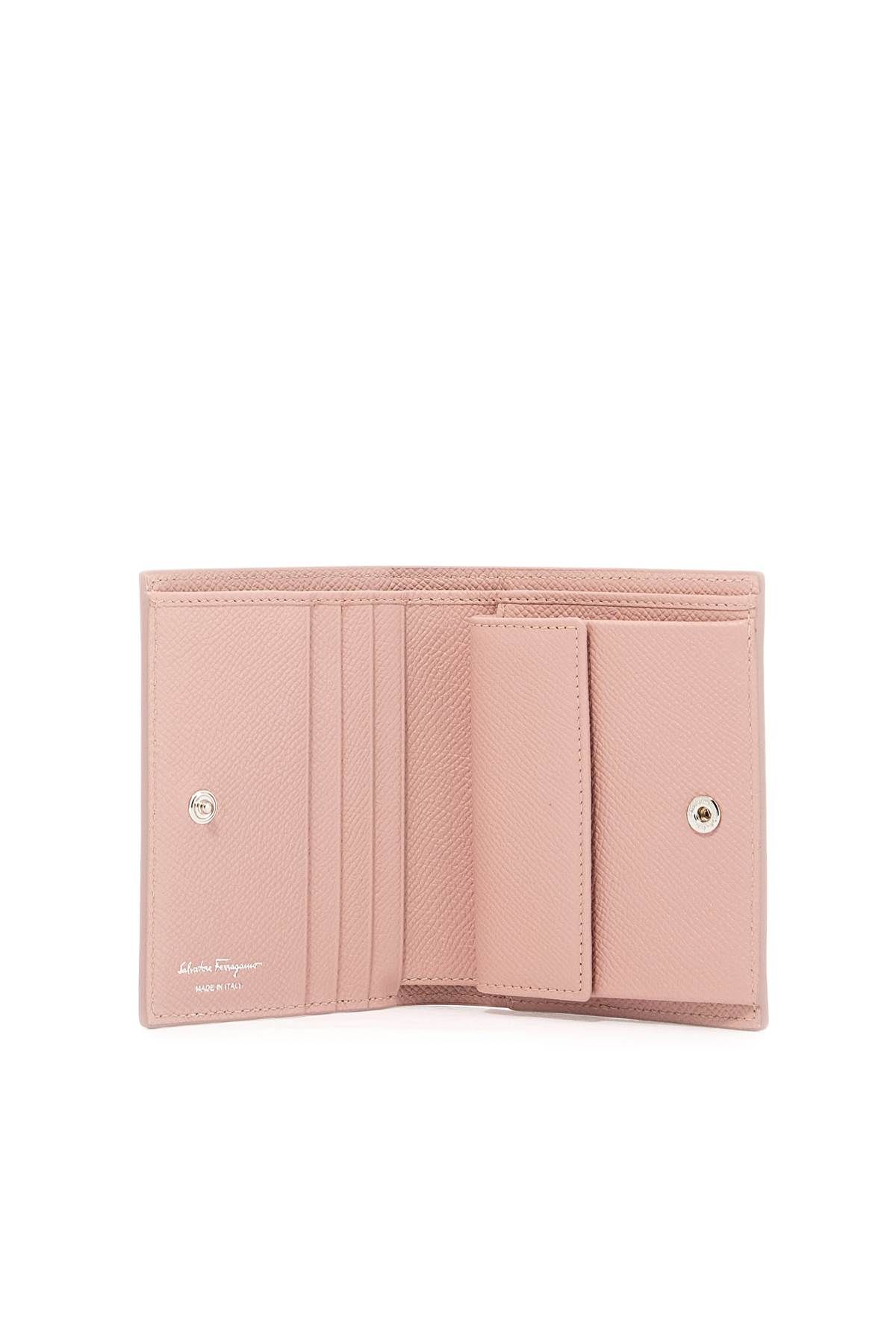 Shop Ferragamo Compact Gancini Wallet In Pink