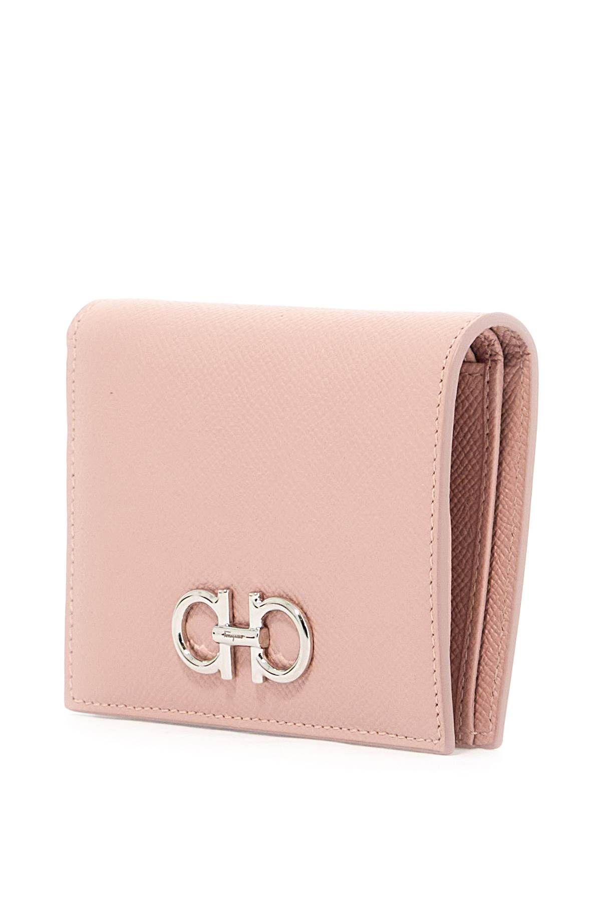 Shop Ferragamo Compact Gancini Wallet In Pink