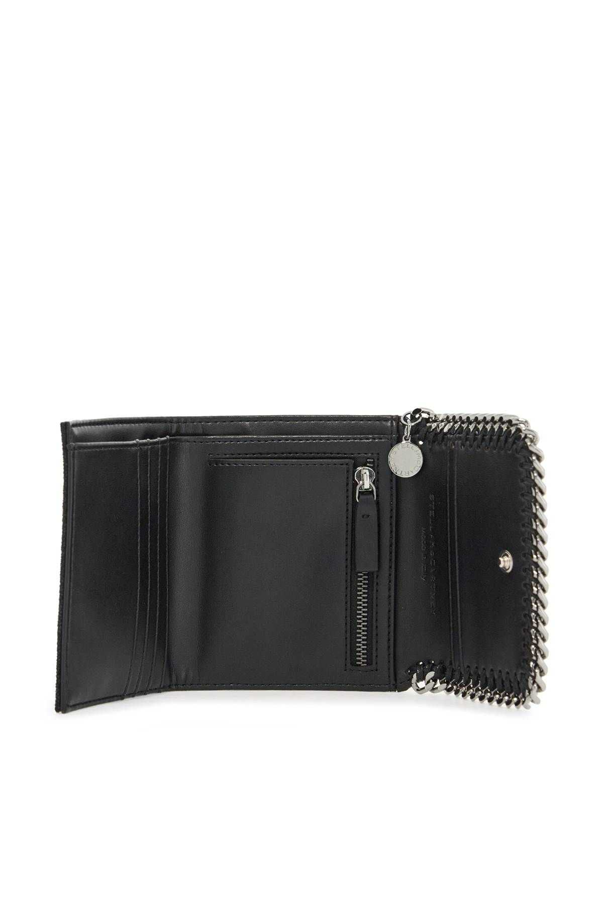 Shop Stella Mccartney Falabella Small Wallet In Black