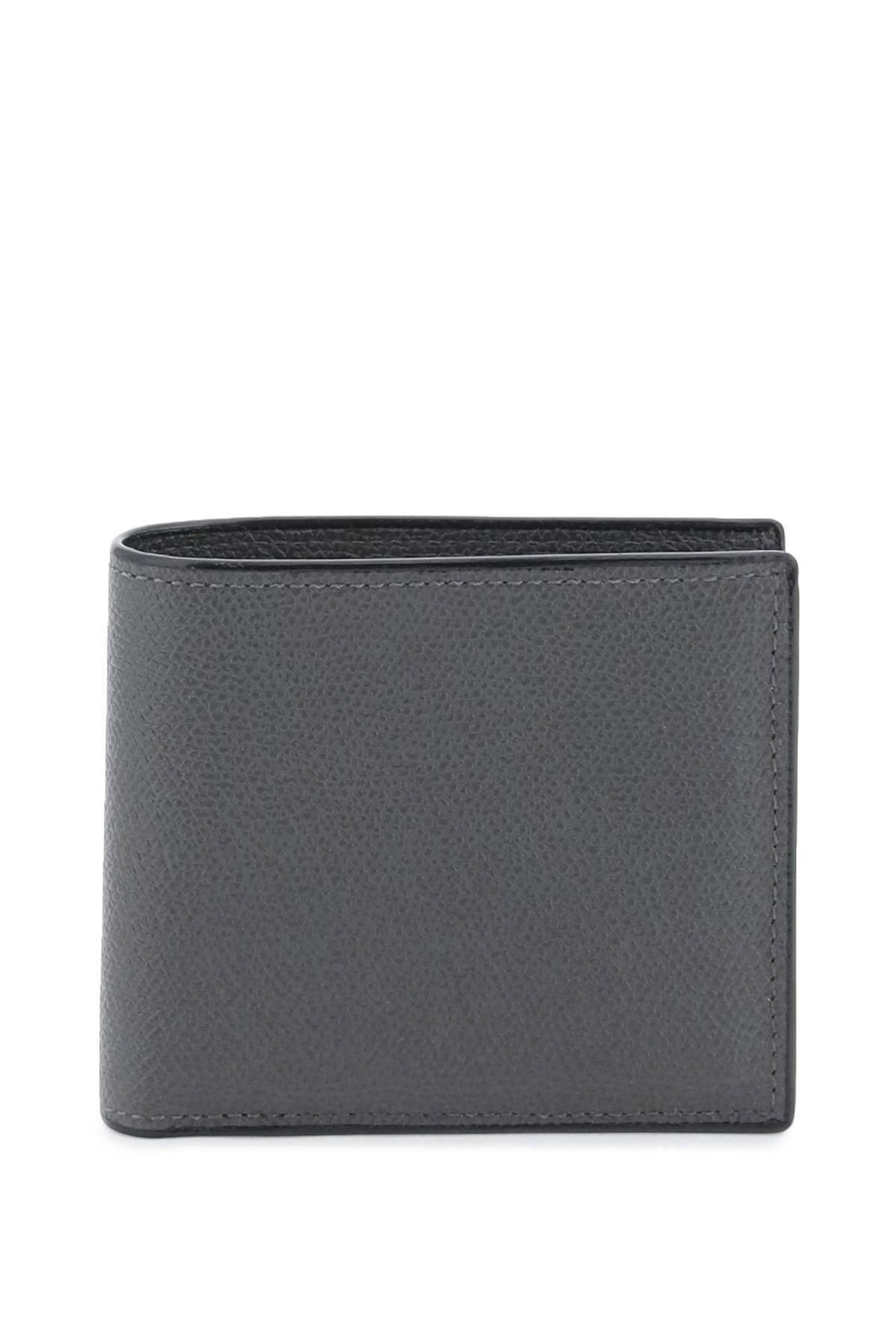 Valextra Bi-fold Wallet In Grey