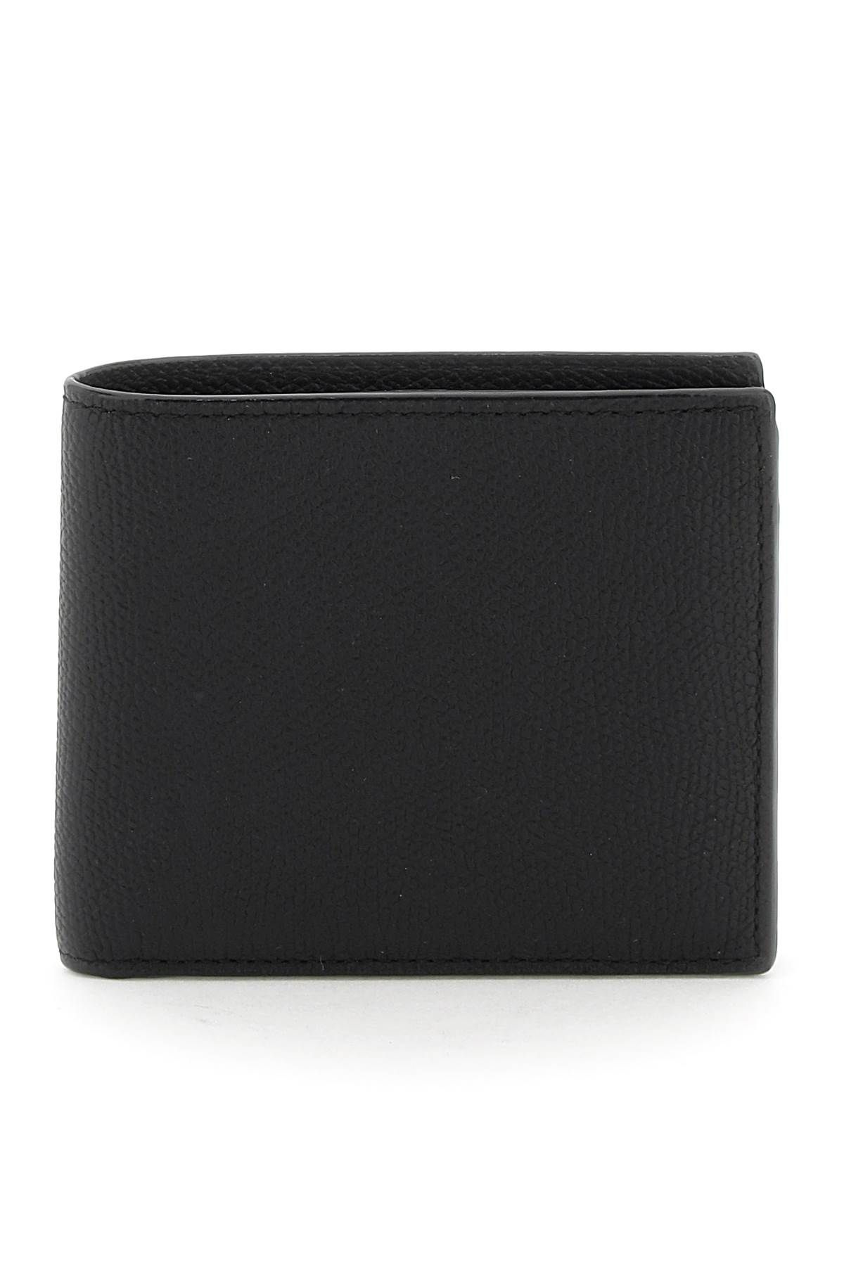 Shop Valextra Bi-fold Wallet In Black