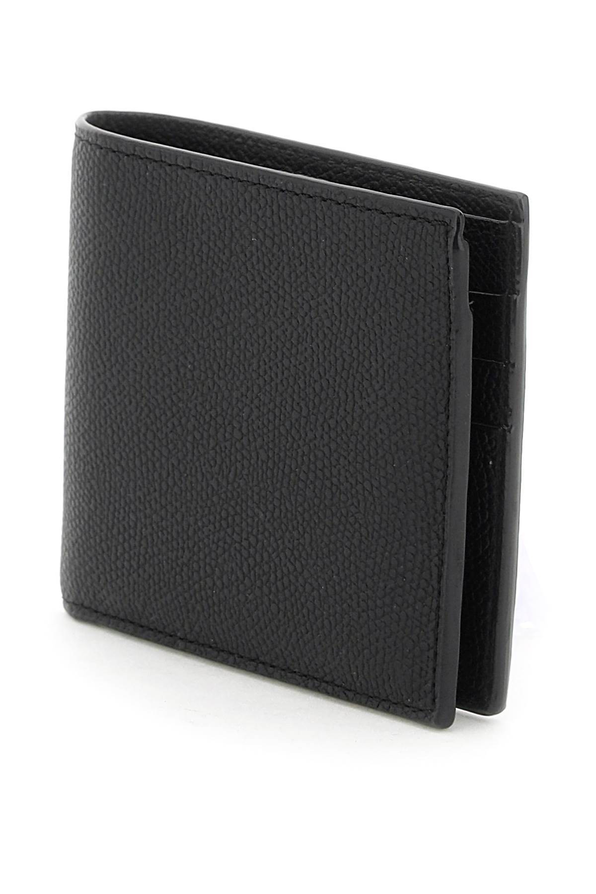 Shop Valextra Bi-fold Wallet In Black