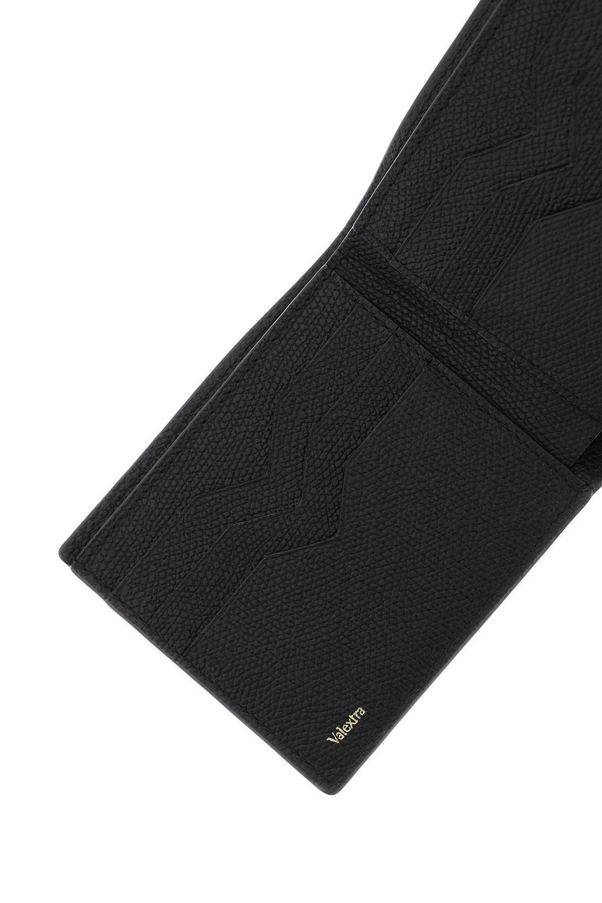 Shop Valextra Bi-fold Wallet In Black