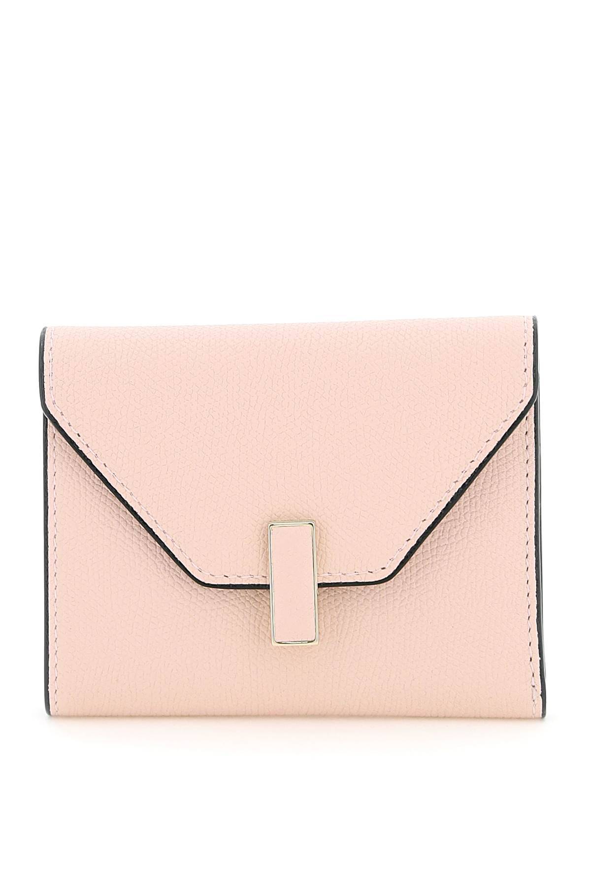 Valextra Iside Trifold Wallet In Pink