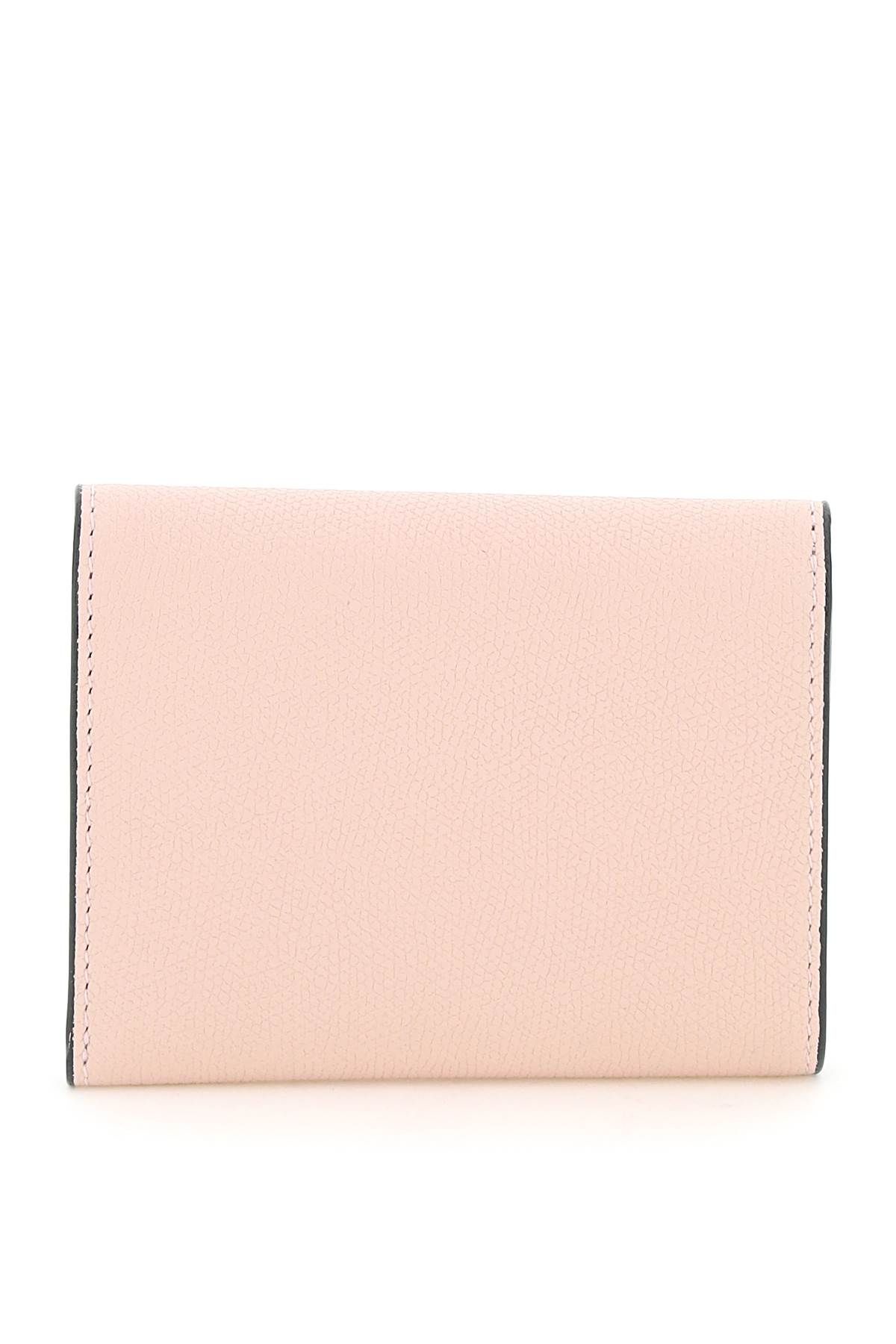 Shop Valextra Iside Trifold Wallet In Pink