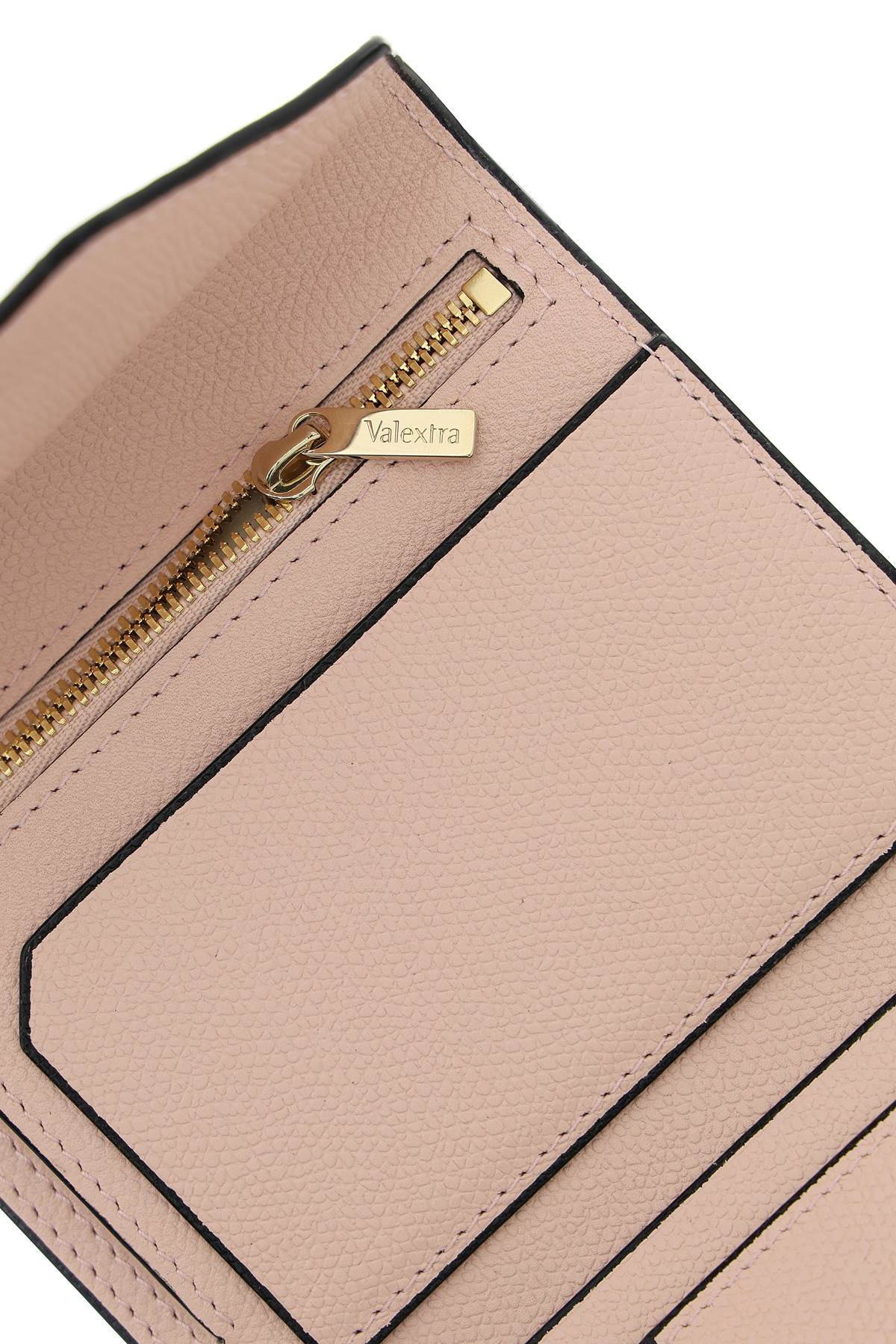 Shop Valextra Iside Trifold Wallet In Pink