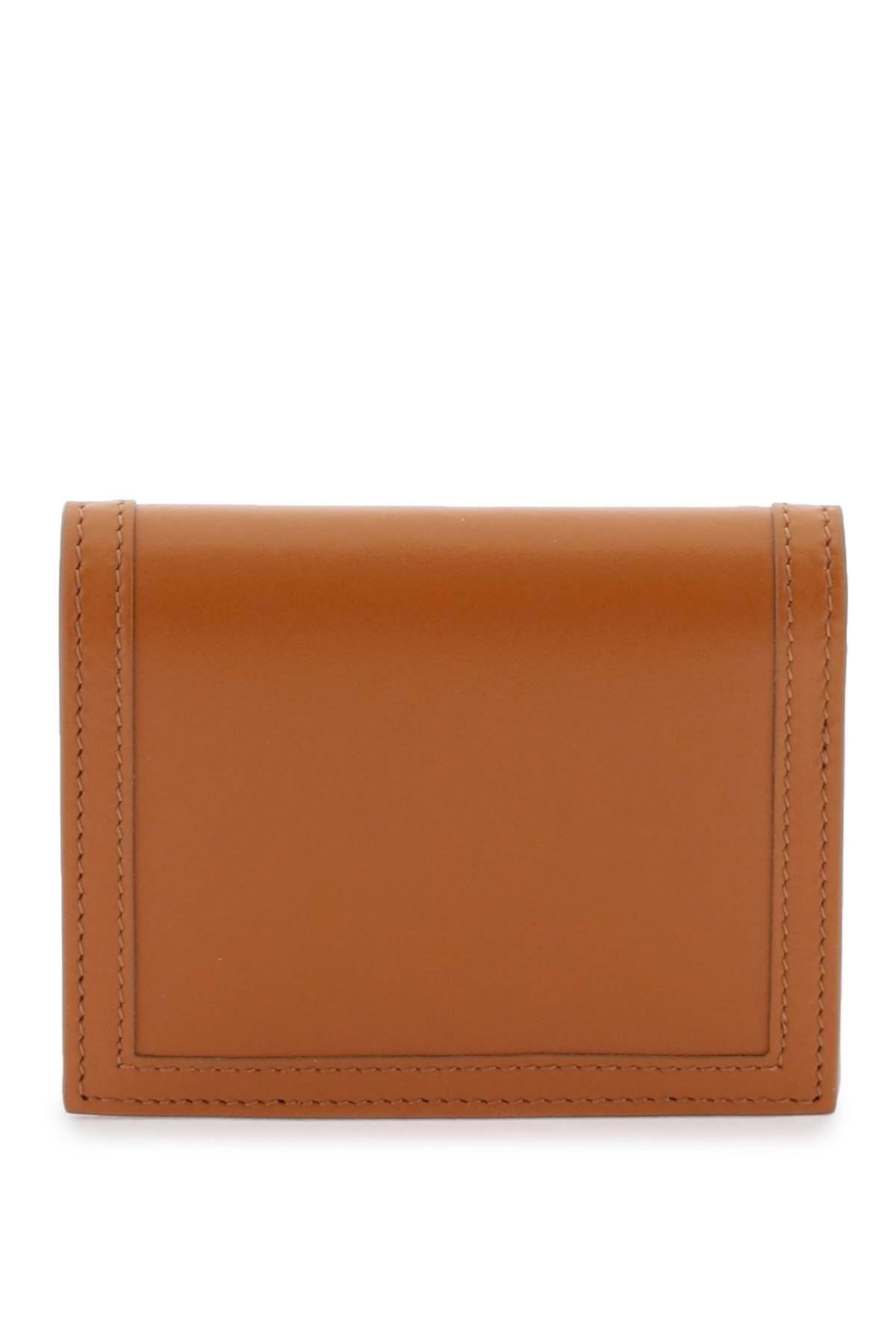 Shop Versace Greca Goddes Wallet In Brown