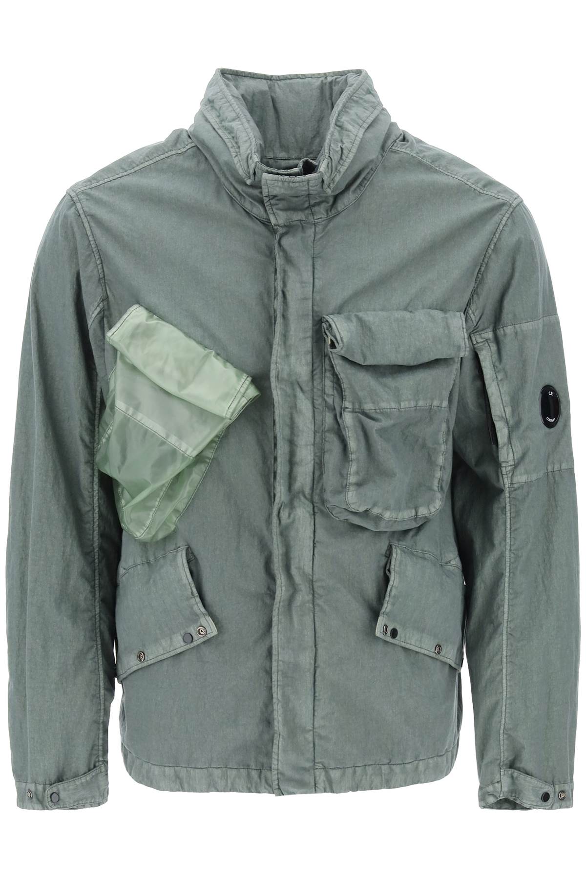 C.p. Company Goggle Jacket In 50 Threads In Green