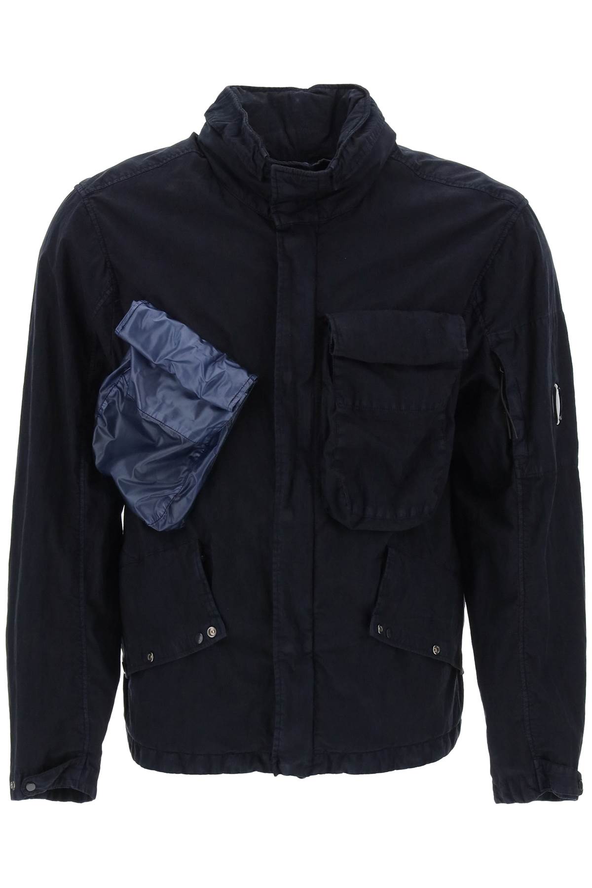 C.p. Company Goggle Jacket In 50 Threads In Blue