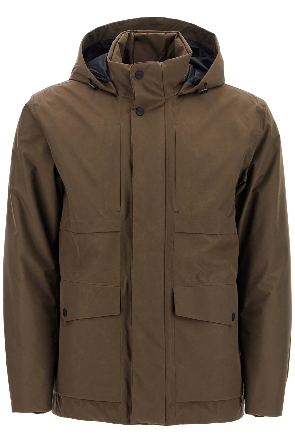 Shop Herno Laminar Gore-tex Field Jacket In Khaki