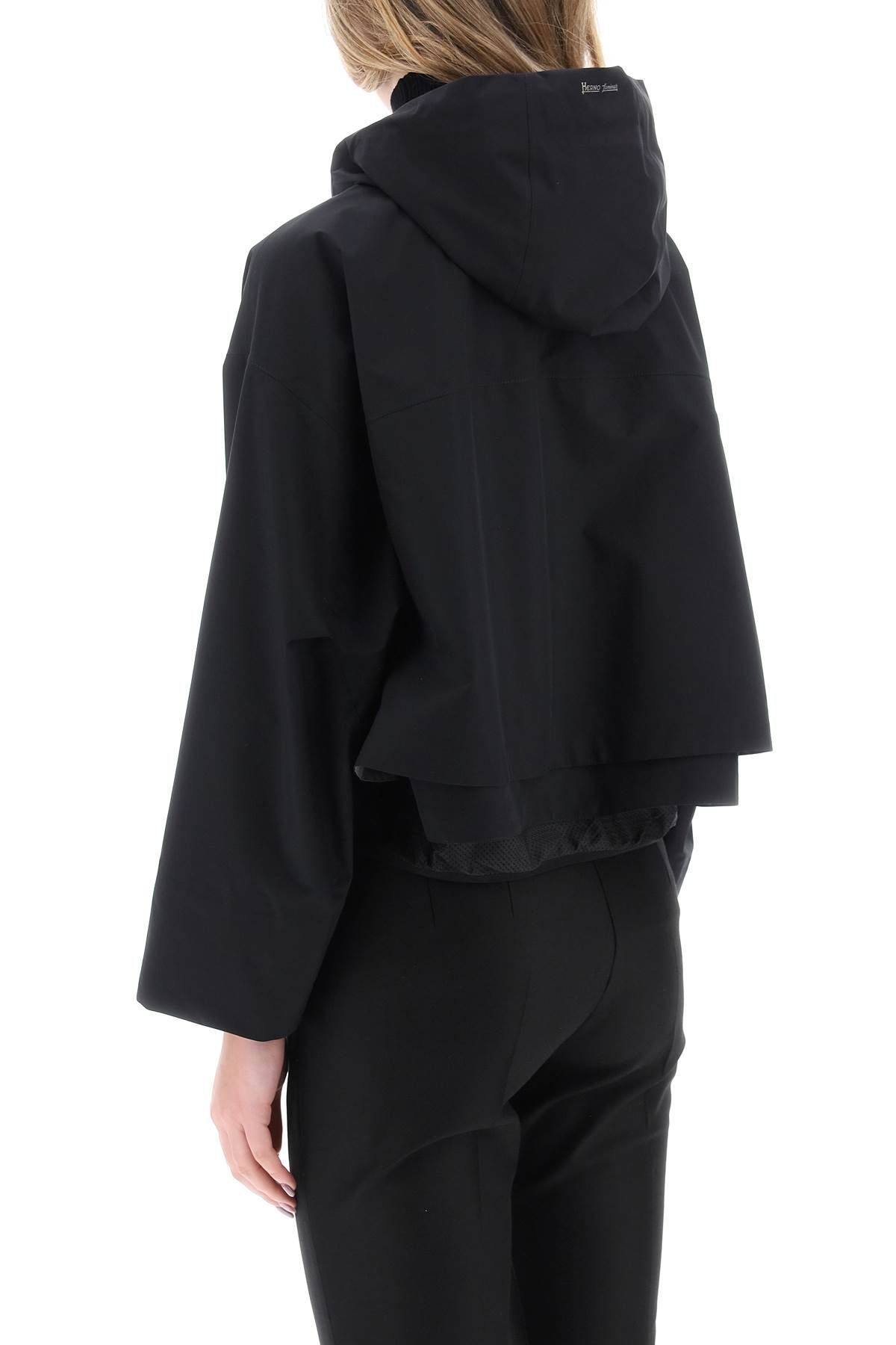 Shop Herno Laminar Hooded Paclite Jacket In In Black
