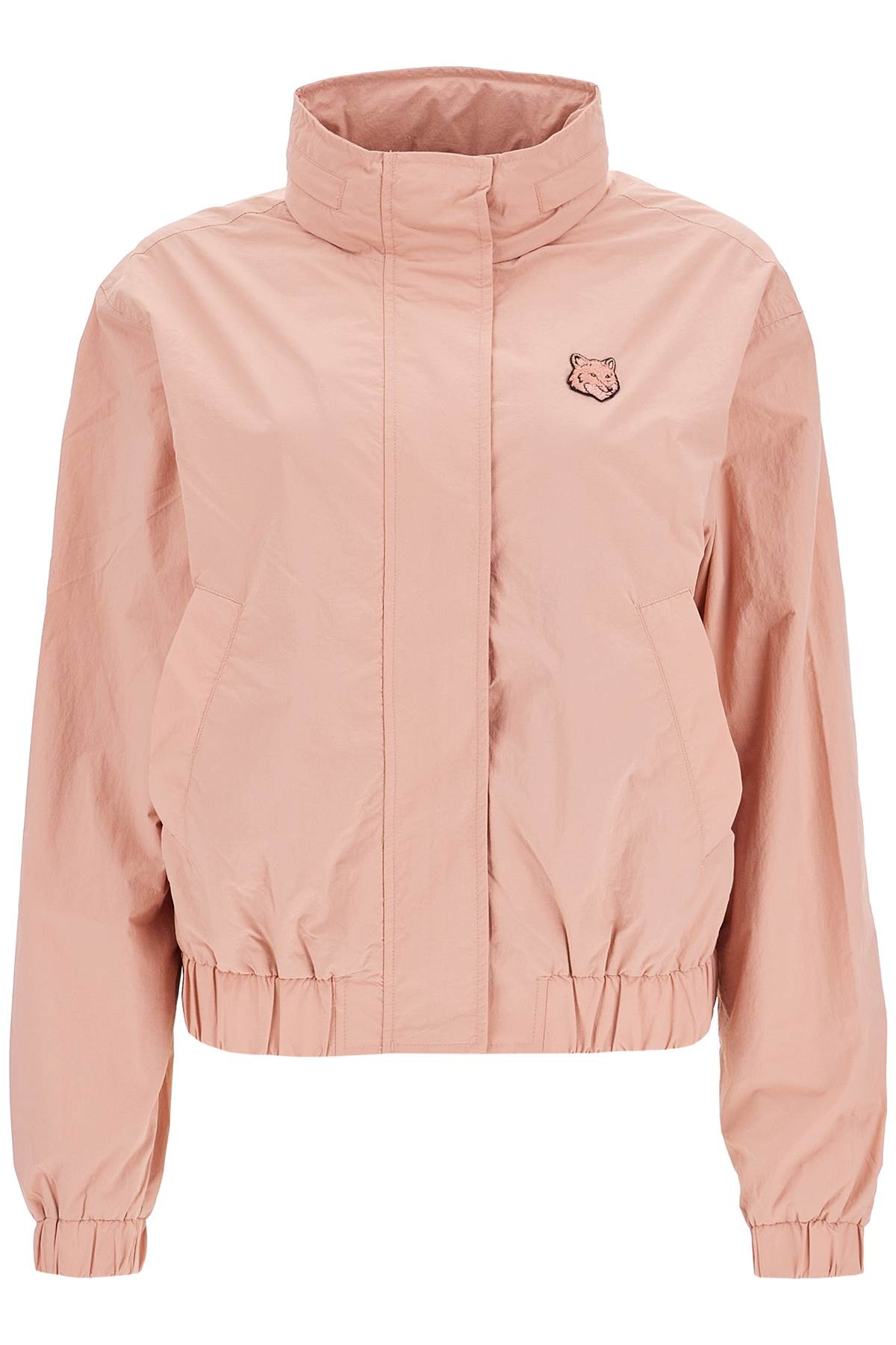 Shop Maison Kitsuné Bold Fox Head Windbreaker Jacket In Pink