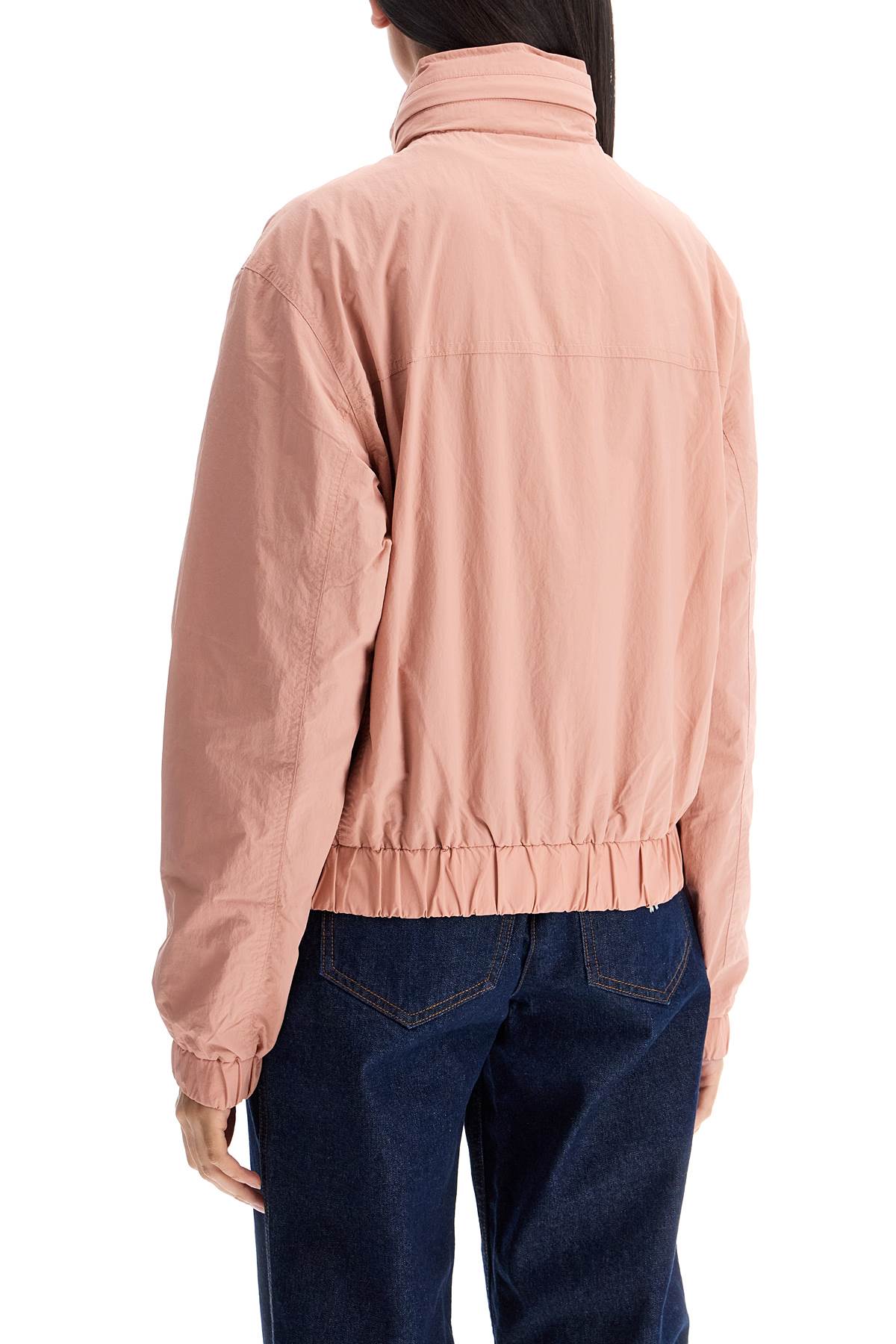 Shop Maison Kitsuné Bold Fox Head Windbreaker Jacket In Pink