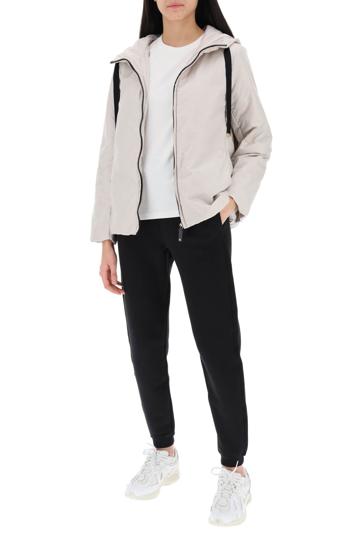 Shop Max Mara The Cube Greenh Hooded Jacket In White