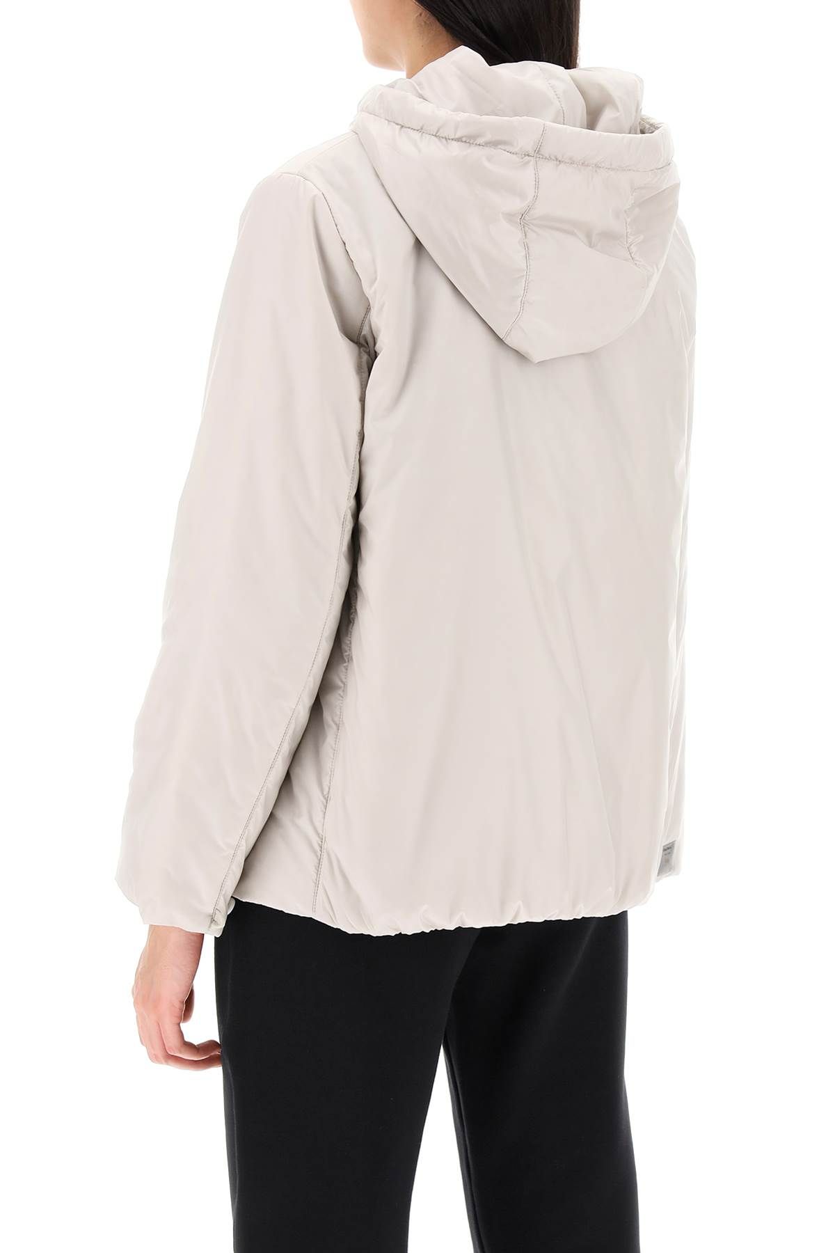 Shop Max Mara The Cube Greenh Hooded Jacket In White