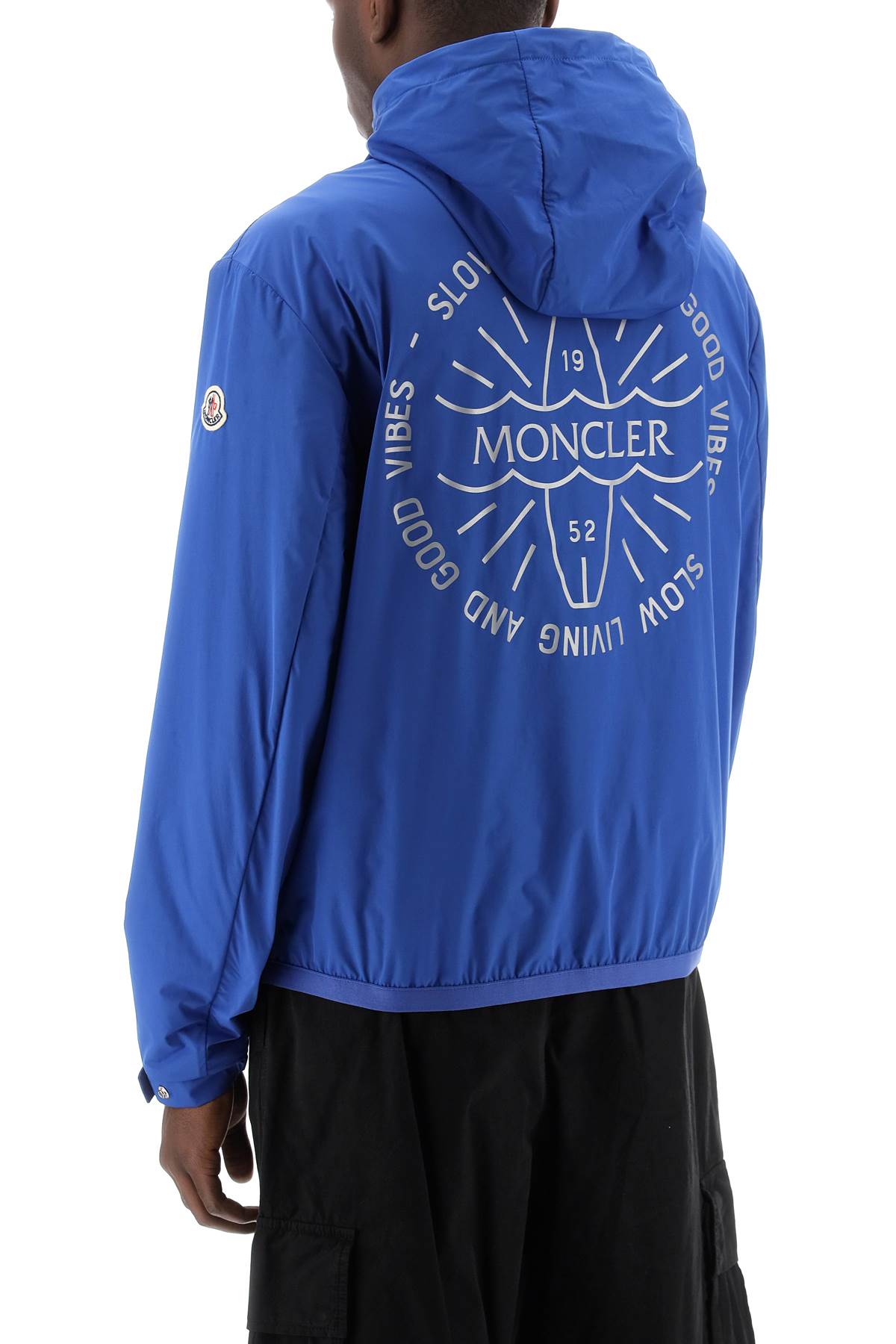 Shop Moncler "clapier Jacket With Reflect In Blue