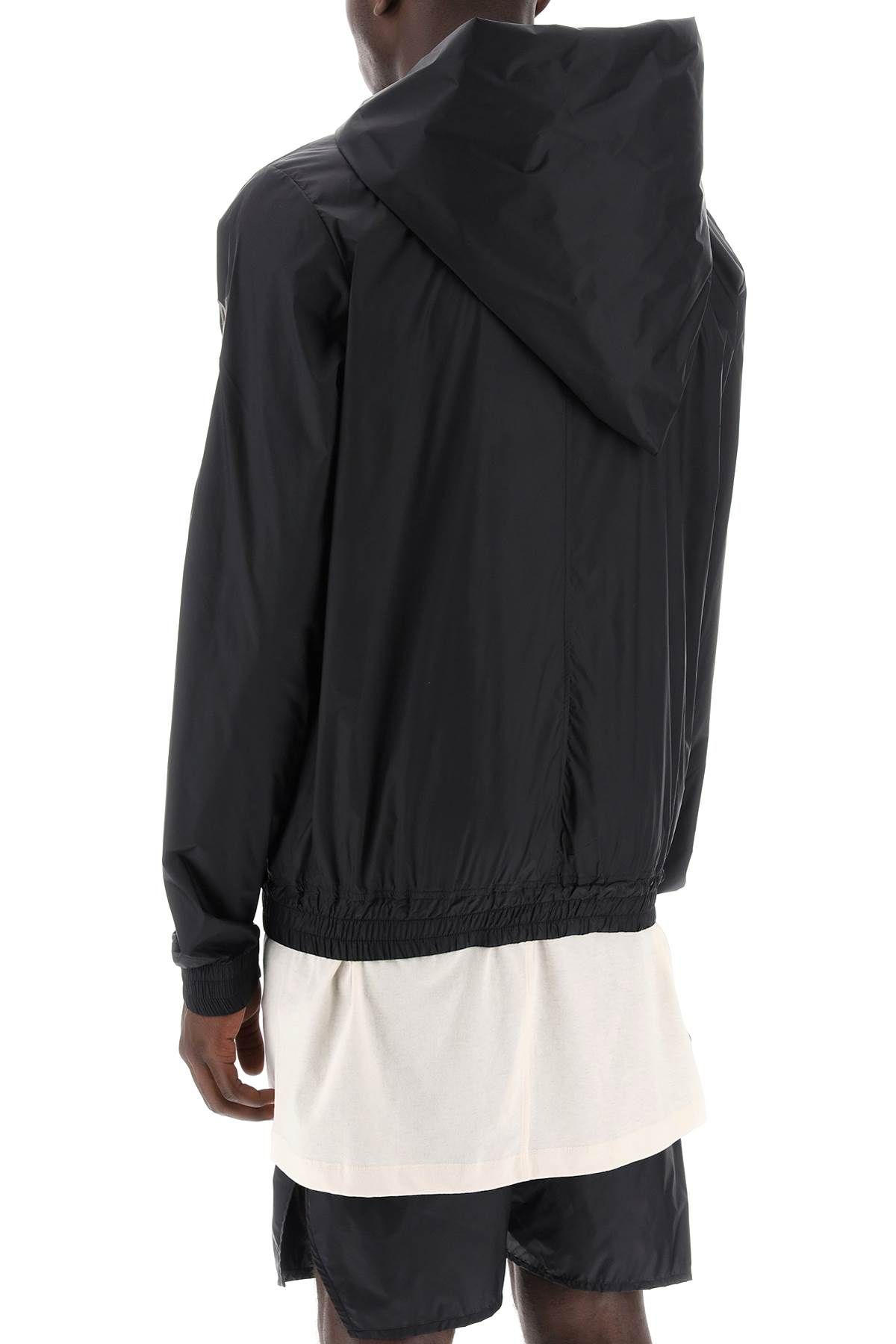 Shop Rick Owens X Champion Mountain Hoodie Windbreaker Jacket In Nylon In Black