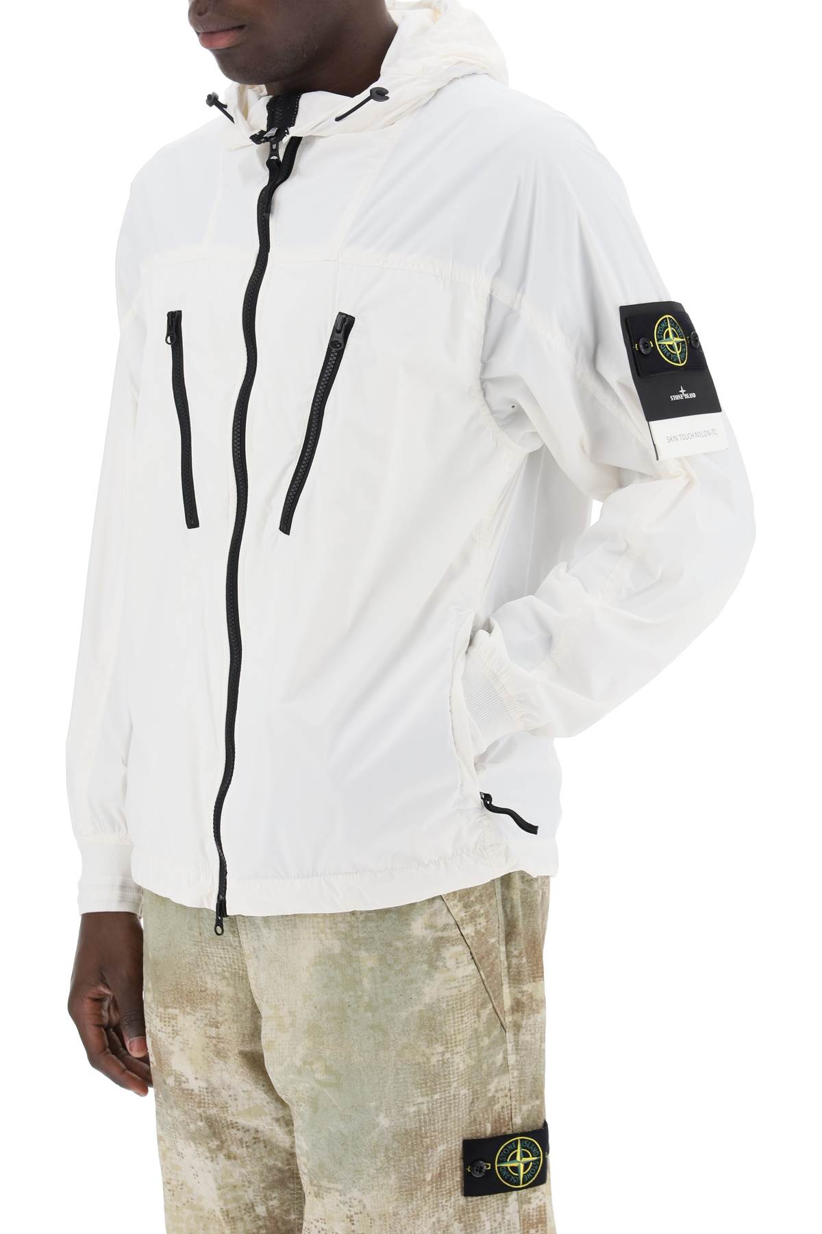 Shop Stone Island Skin Touch Nylon-tc Packable Jacket In White