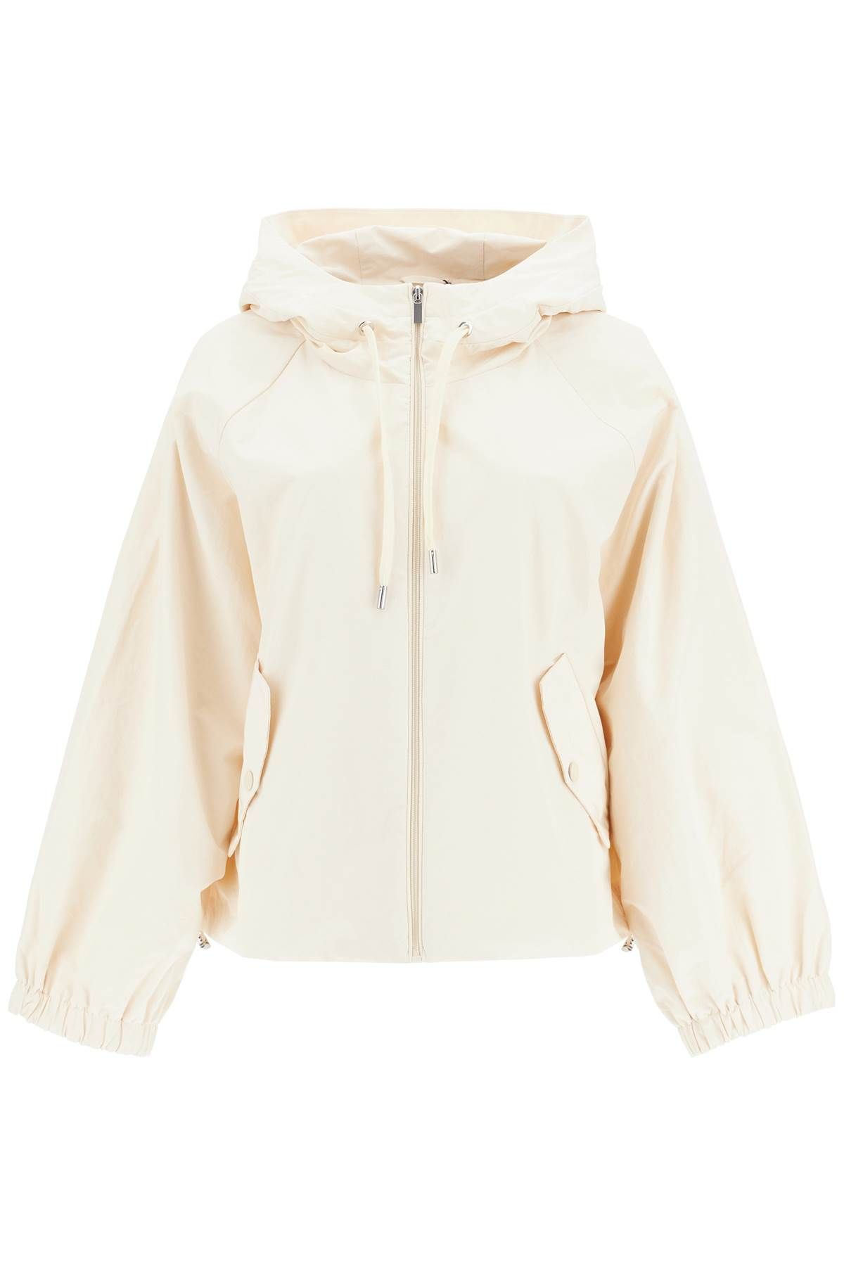 Shop Weekend Max Mara Technical Fabric Windbreaker Jacket In Neutro