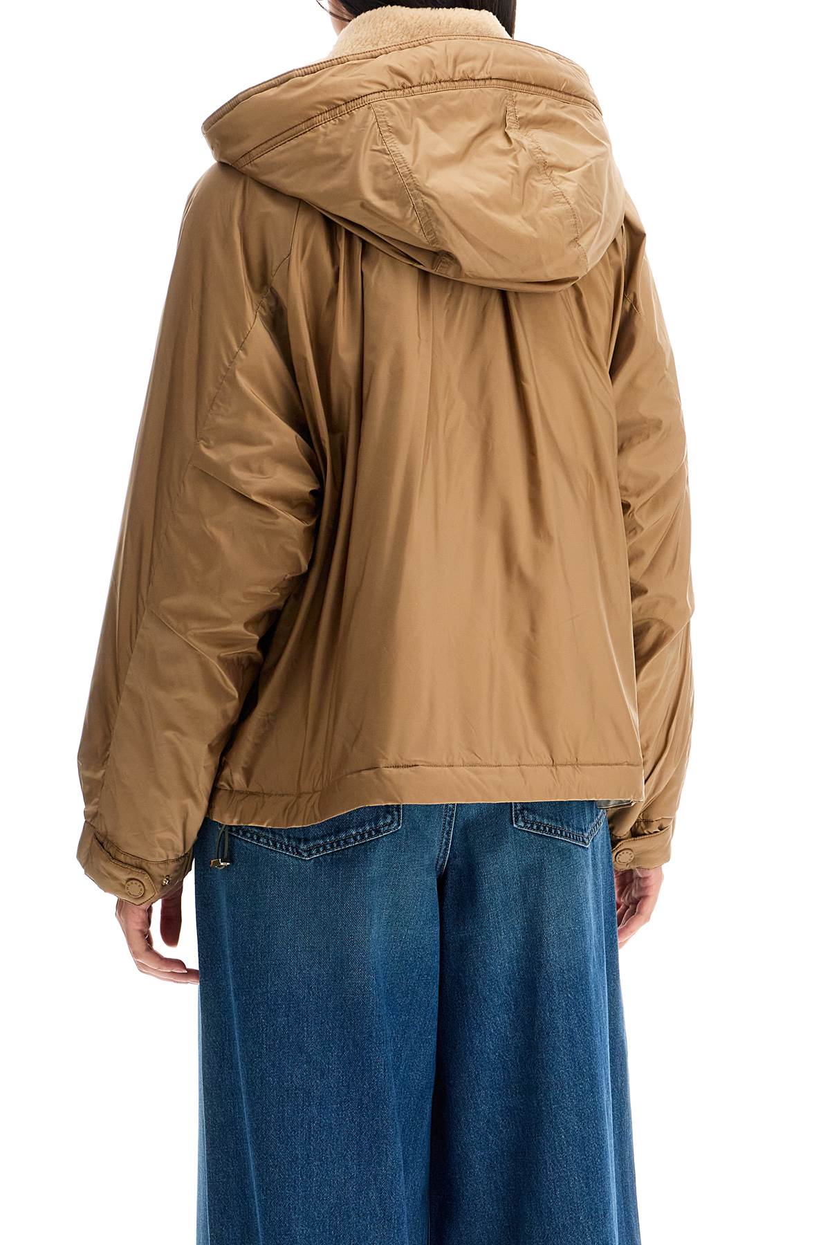 Shop Weekend Max Mara Reversible Windbreaker Jacket In Water-repell In Beige