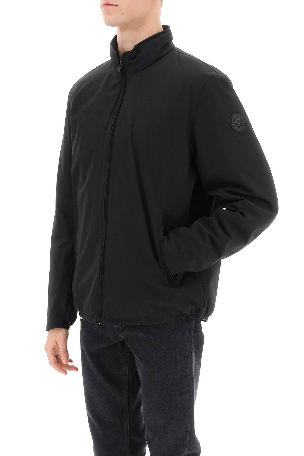 Shop Woolrich Sailing Windbreaker Jacket In Black