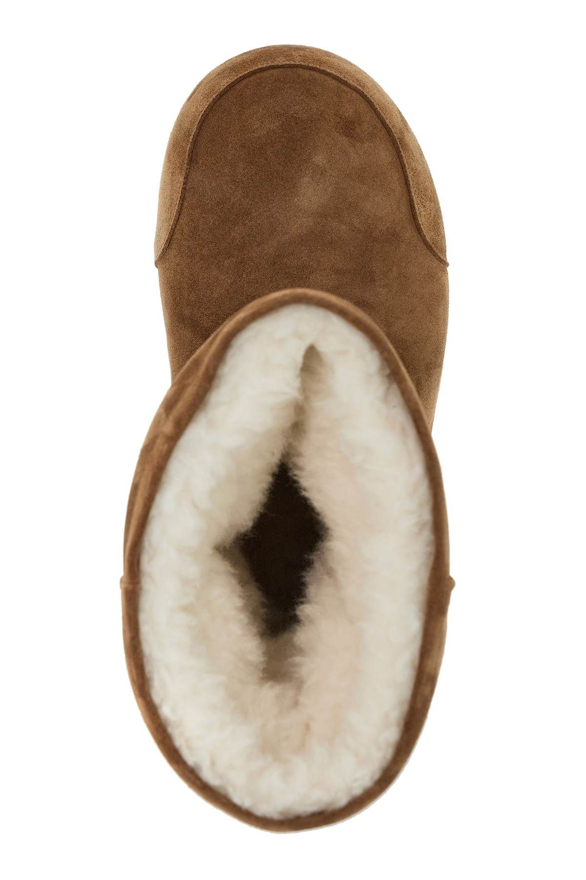 Shop Balenciaga 'alaska Suede Leather Fur Snow In Brown