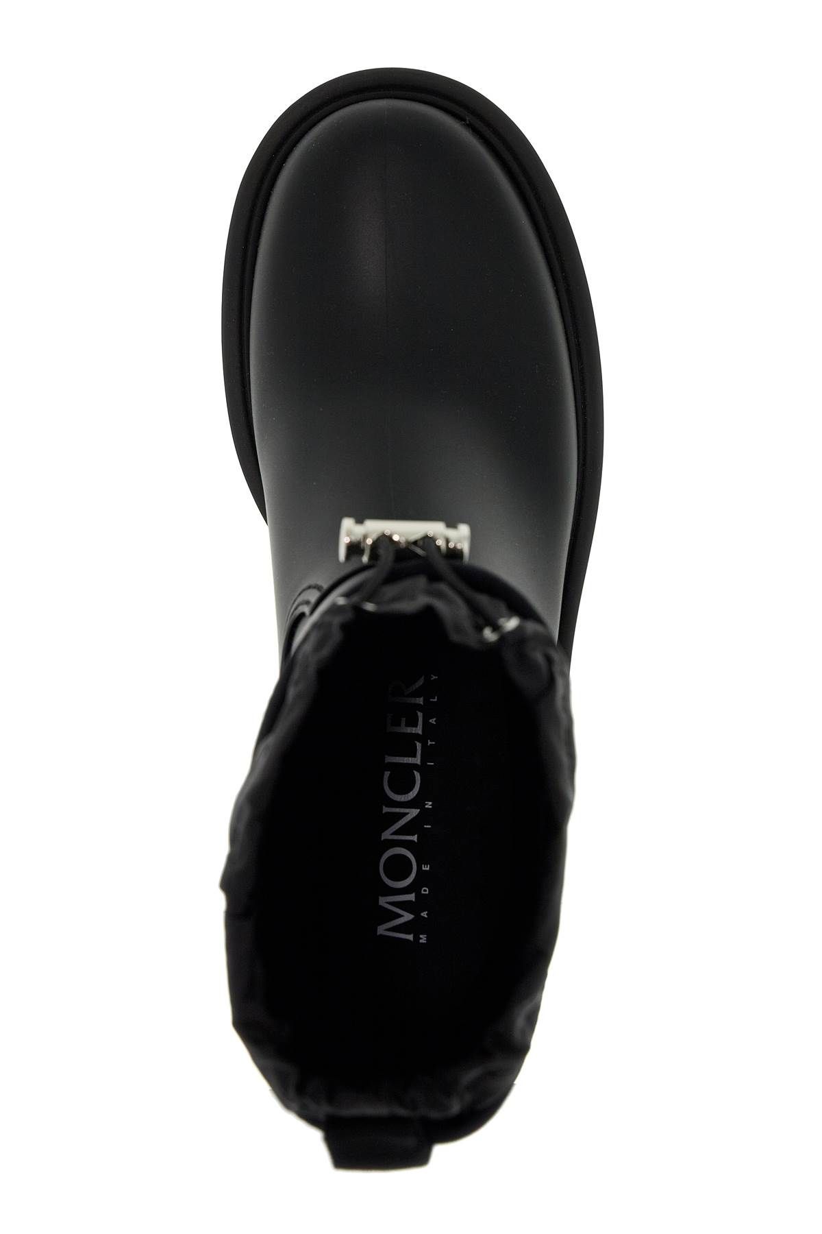 Shop Moncler Rain Boots With Kickstream Technology In Black