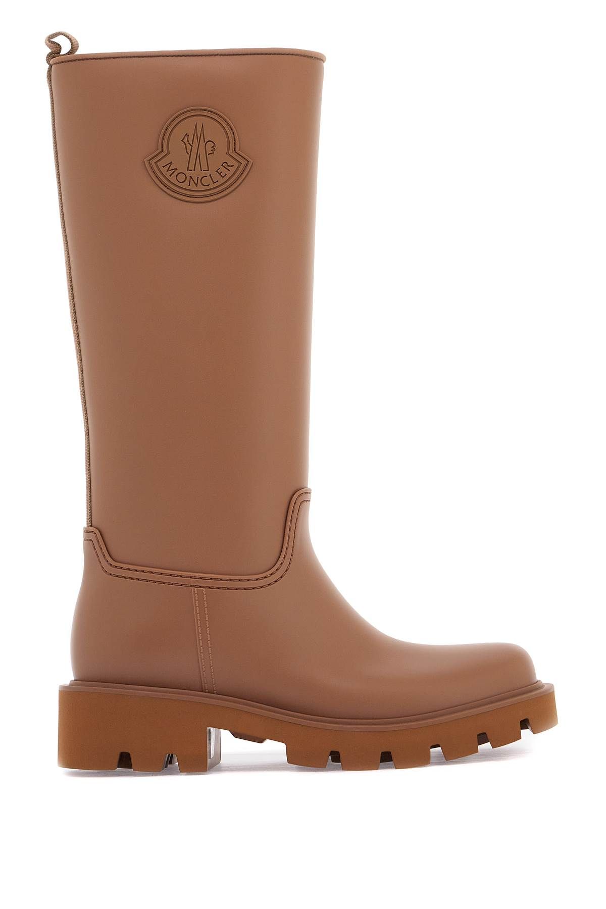 Shop Moncler Rain Boots By Kickstream In Beige