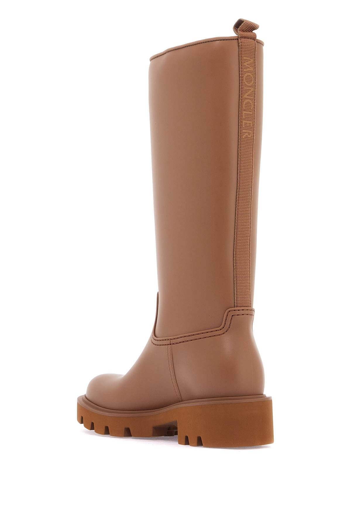 Shop Moncler Rain Boots By Kickstream In Beige