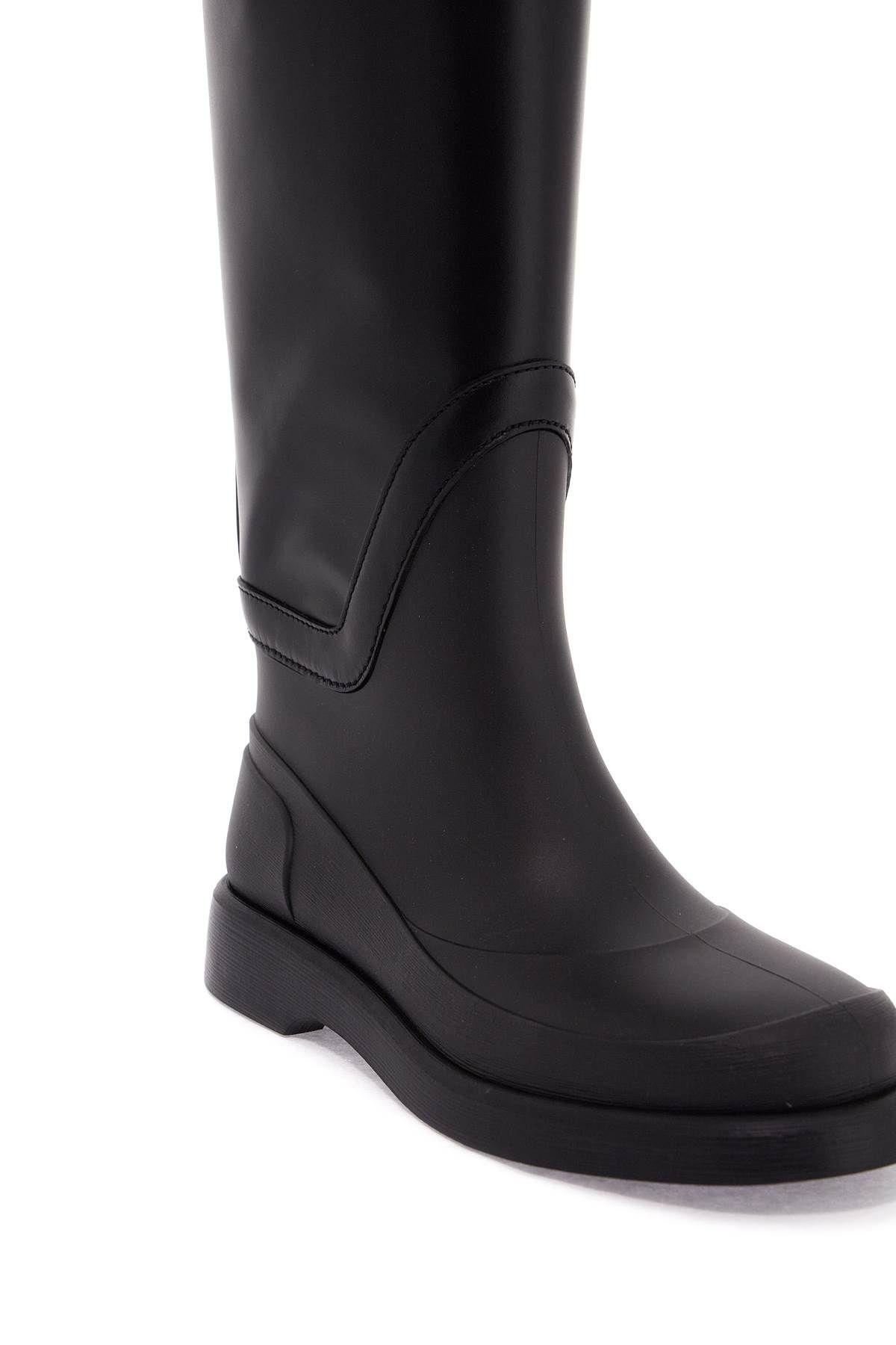 Shop Valentino Rain Boots With Vlogo, The Bold Edition In Black